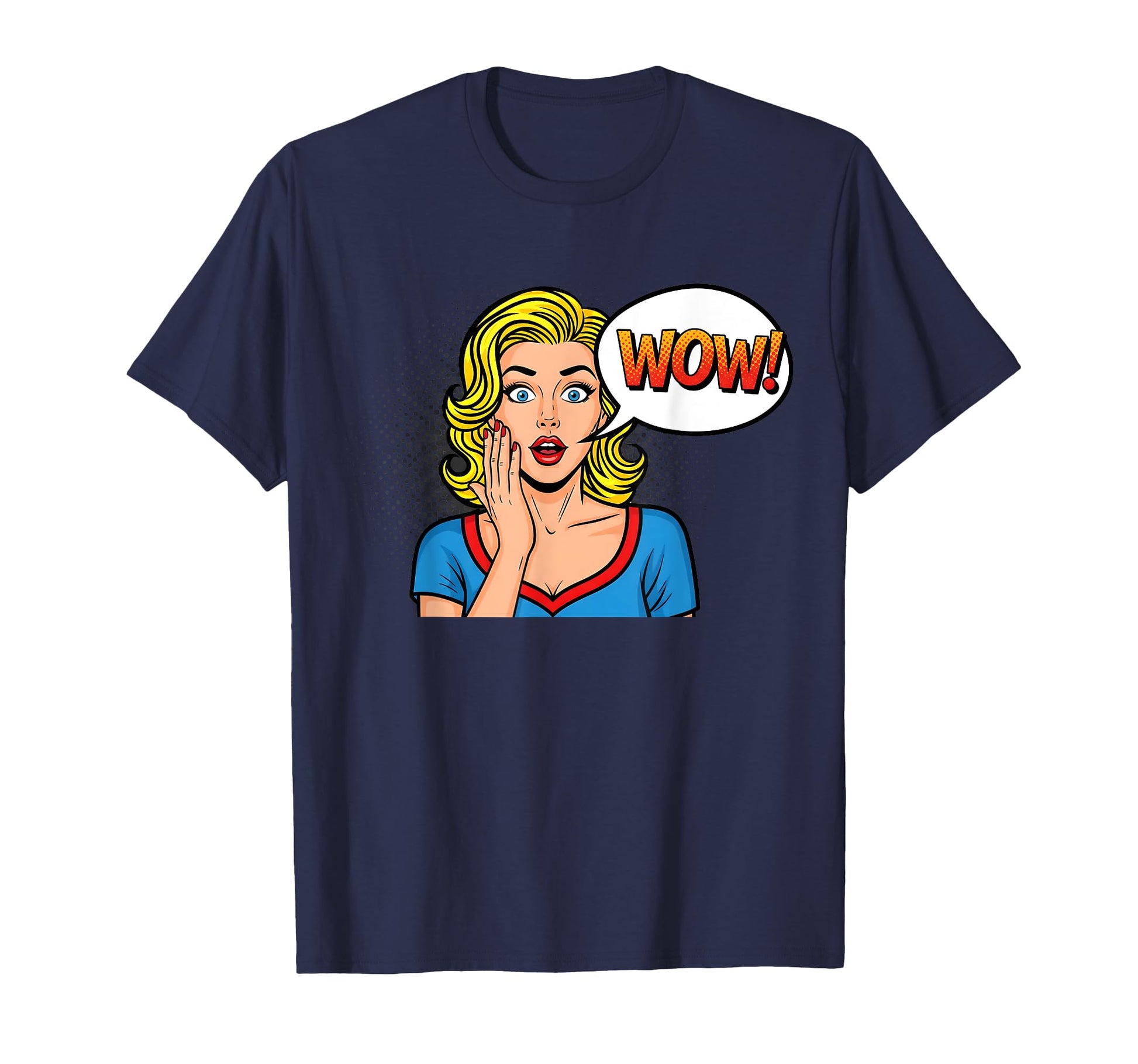 Pop Art Wow Comic Surprised T-Shirt - Graphic Print for Adults - T-Shirt, Sweatshirt, Hoodie