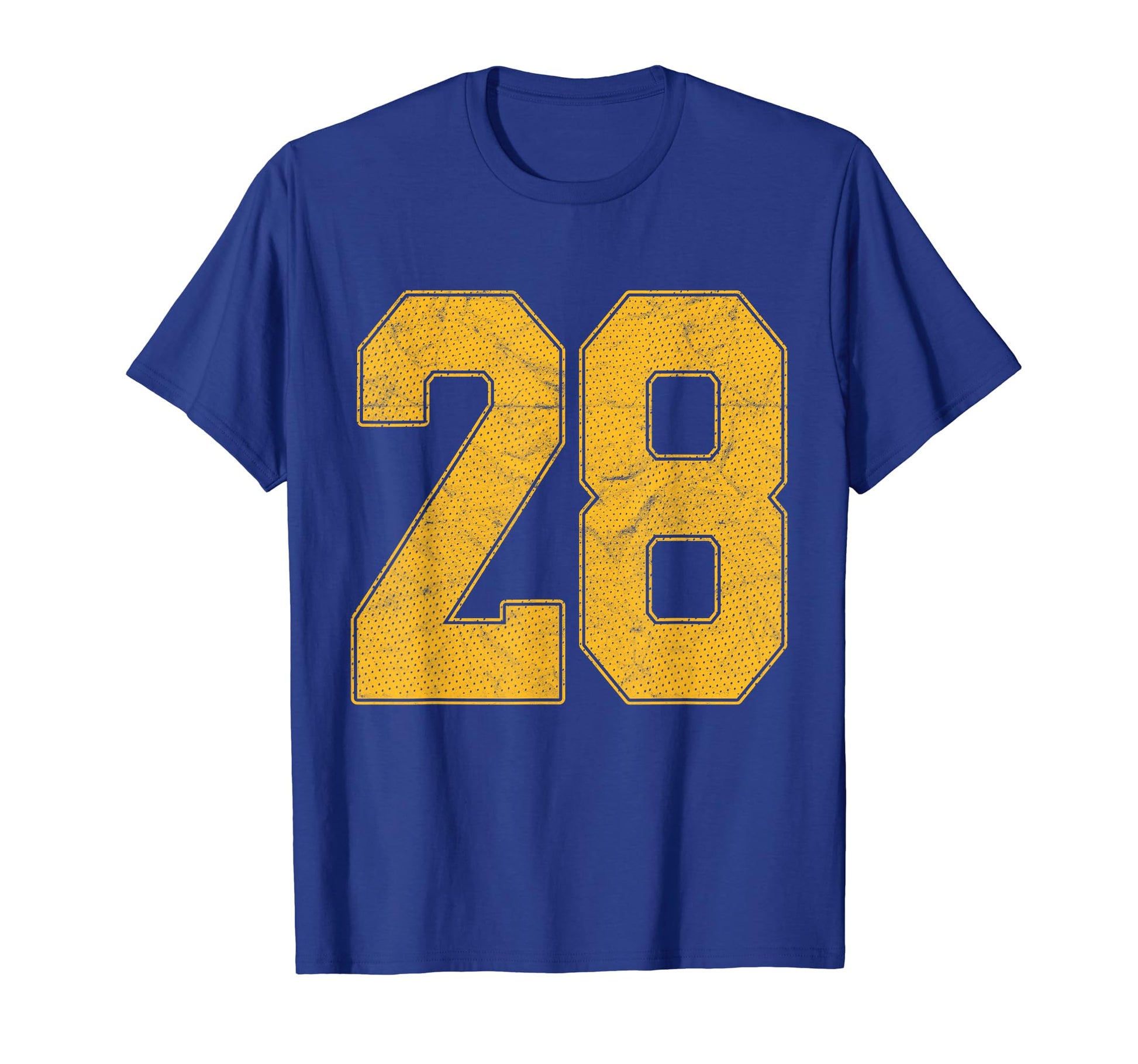 Number 28 Numbered Uniform Sports Team T-Shirt - Fun Novelty Design Unisex - T-Shirt, Sweatshirt, Hoodie