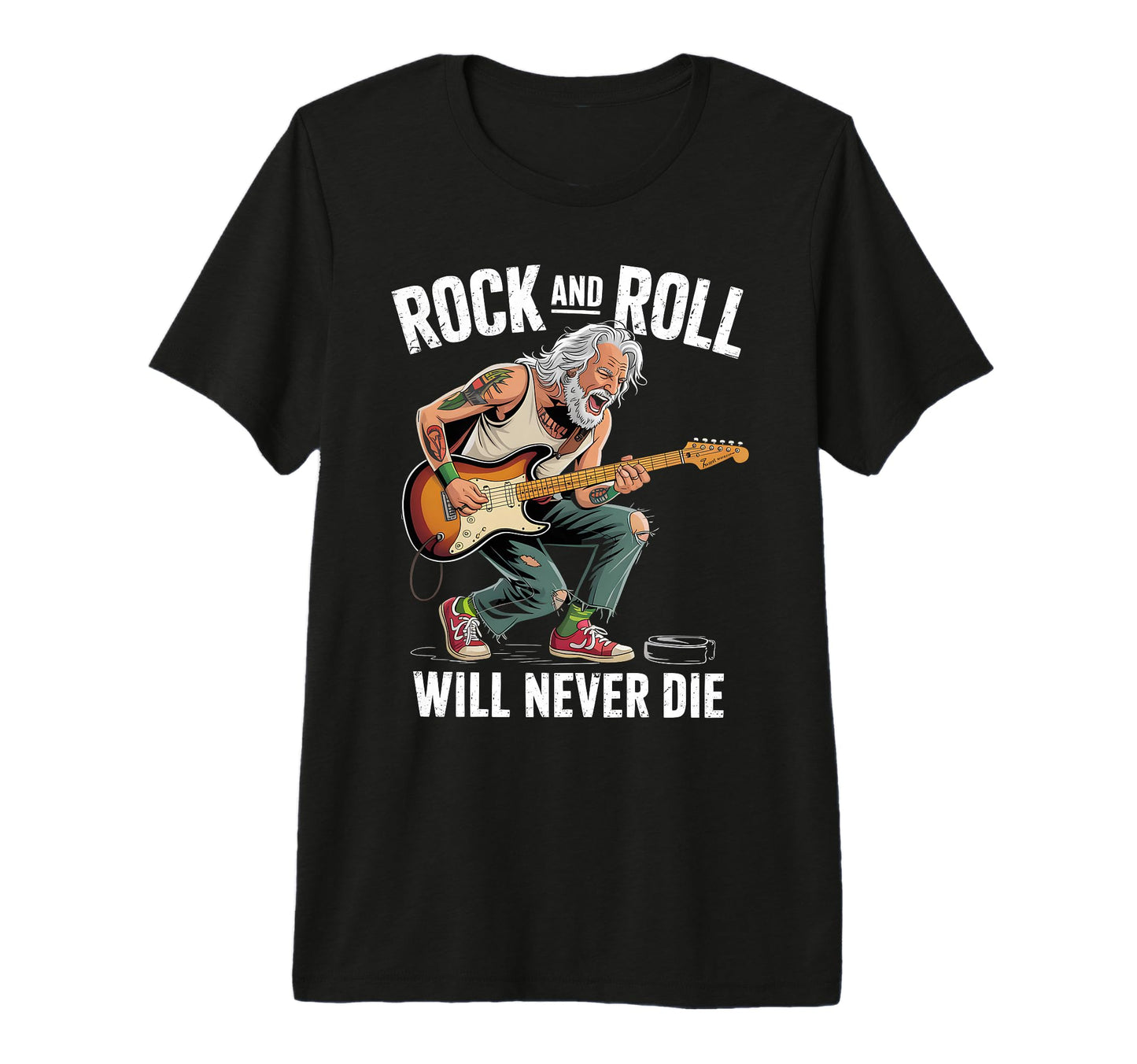 Funny Old Rocker Rock Music T-Shirt - Aesthetic Graphic Men Women - T-Shirt, Sweatshirt, Hoodie