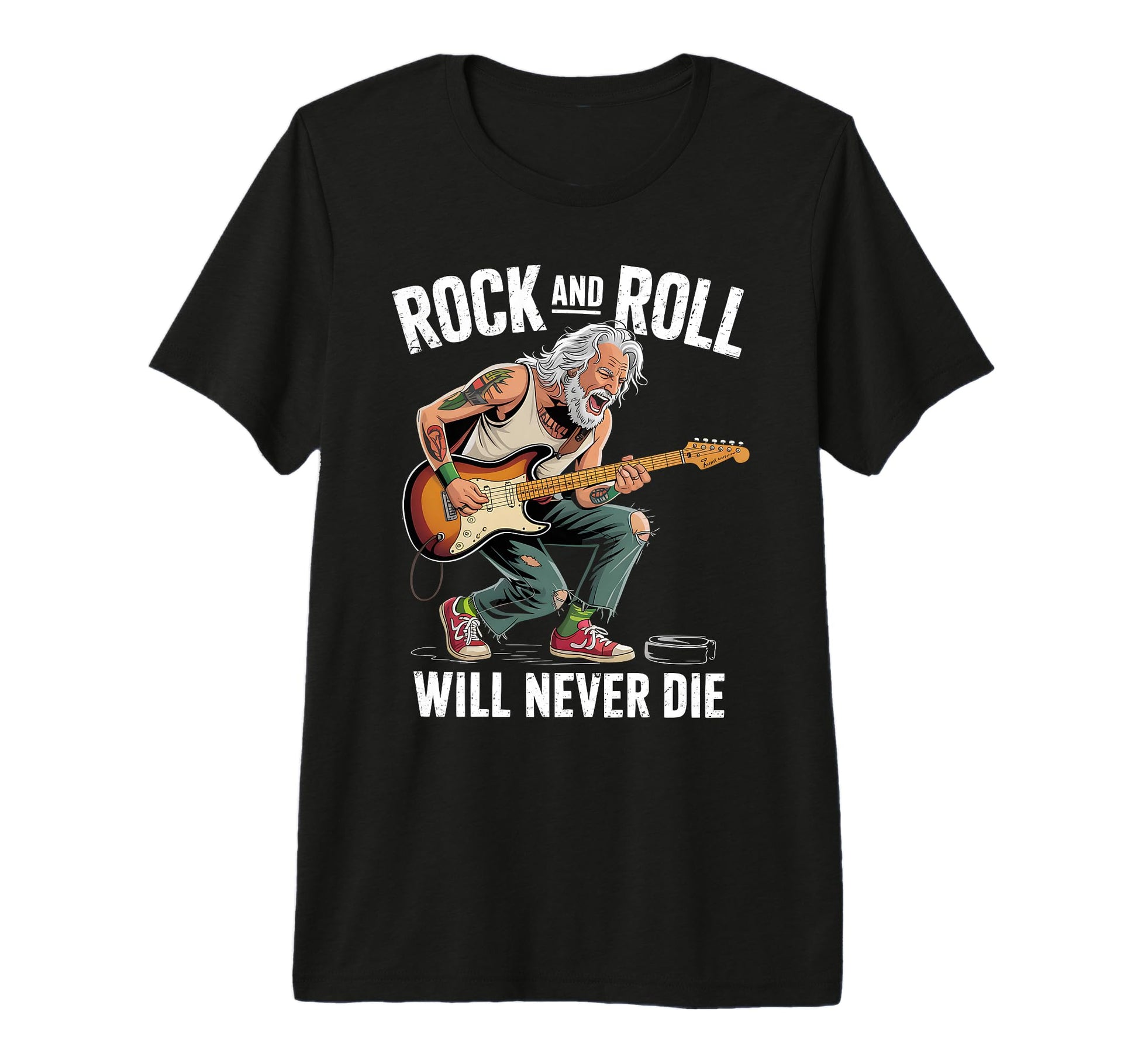 Funny Old Rocker Rock Music T-Shirt - Aesthetic Graphic Men Women - T-Shirt, Sweatshirt, Hoodie