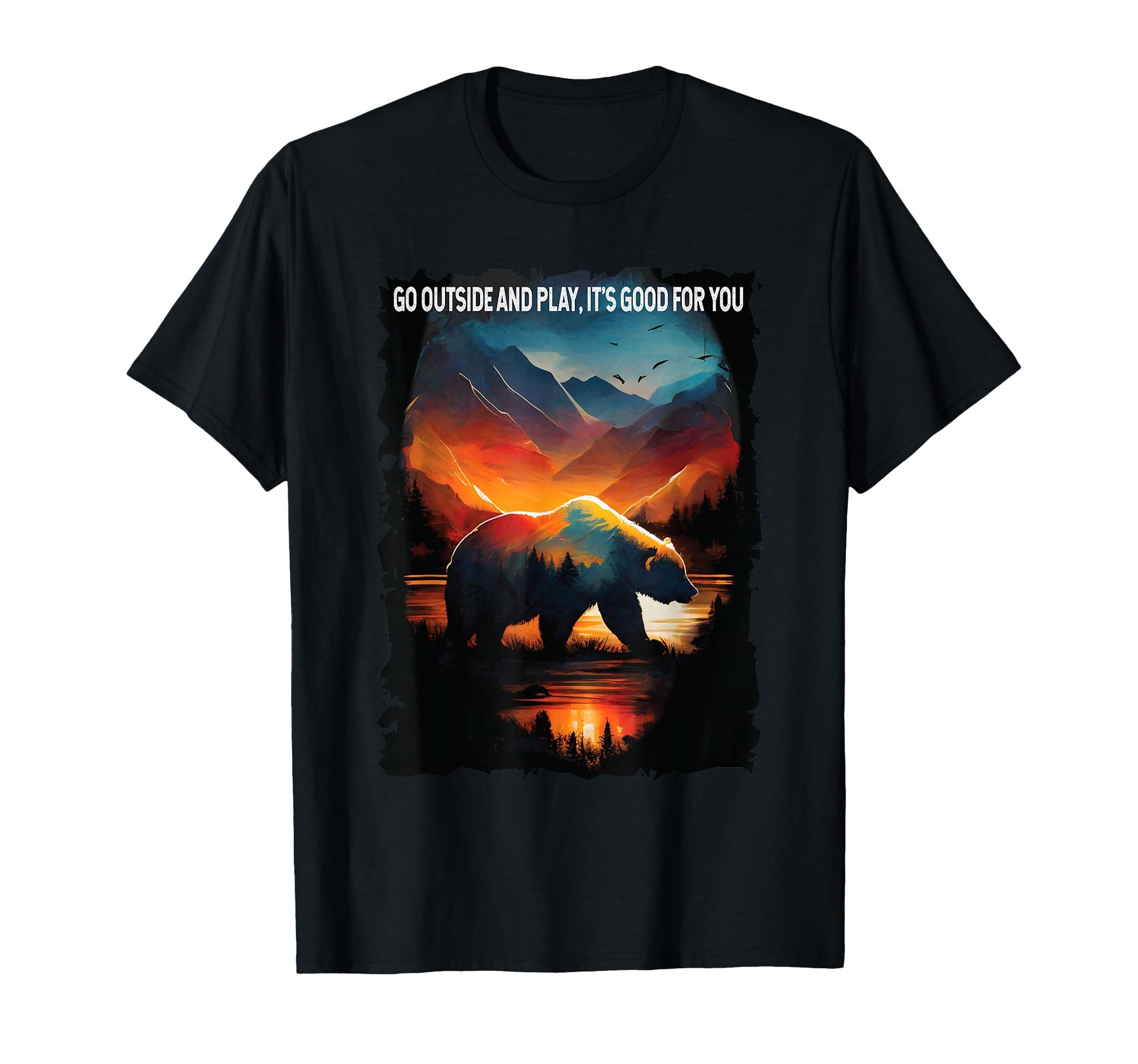 Go Outside And Play Its Good You T-Shirt - Aesthetic Graphic for Adults - T-Shirt, Sweatshirt, Hoodie