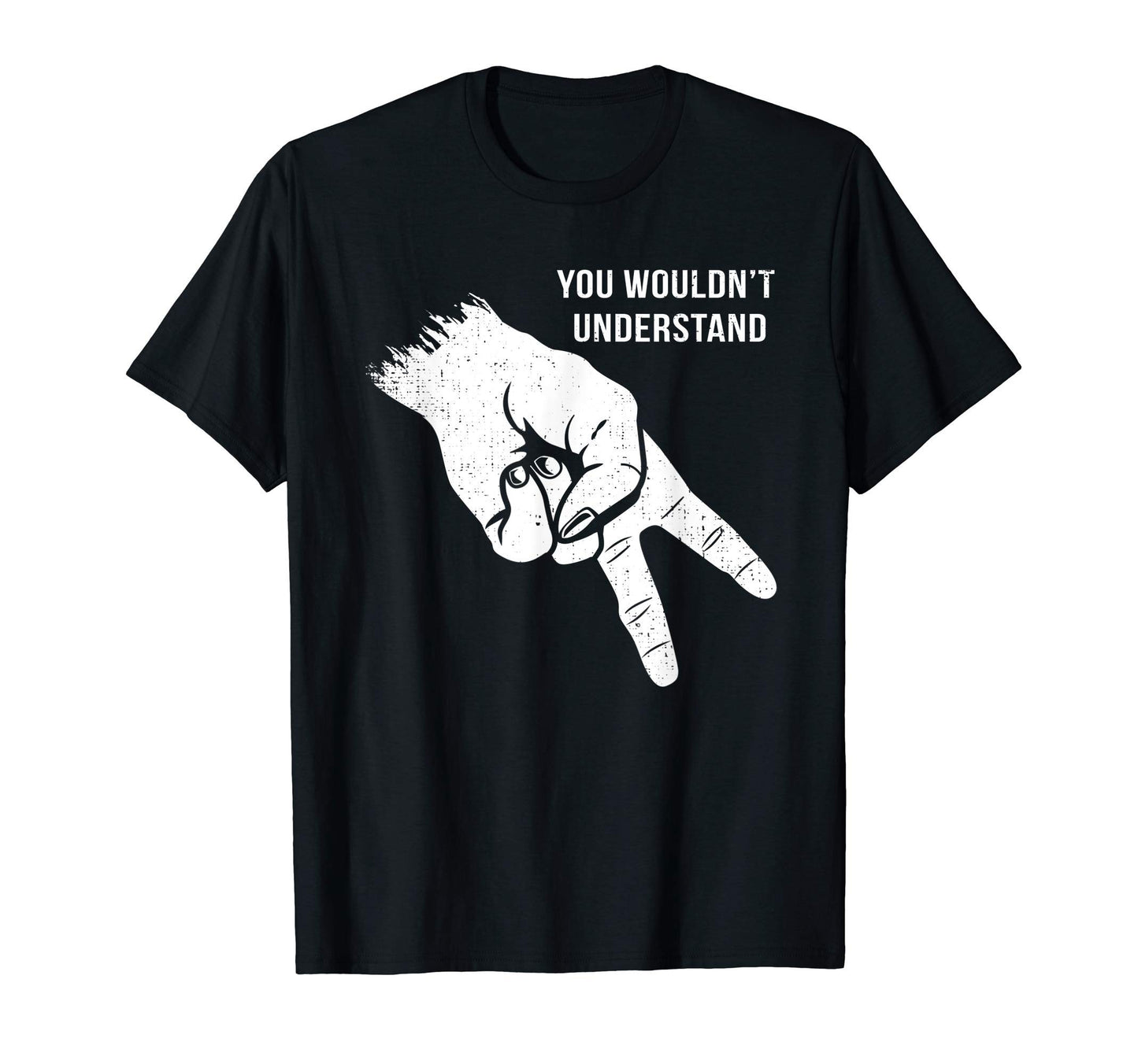 Motorcycle Rider Hand Gesture Gift T-Shirt - Novelty Apparel for Adults - T-Shirt, Sweatshirt, Hoodie