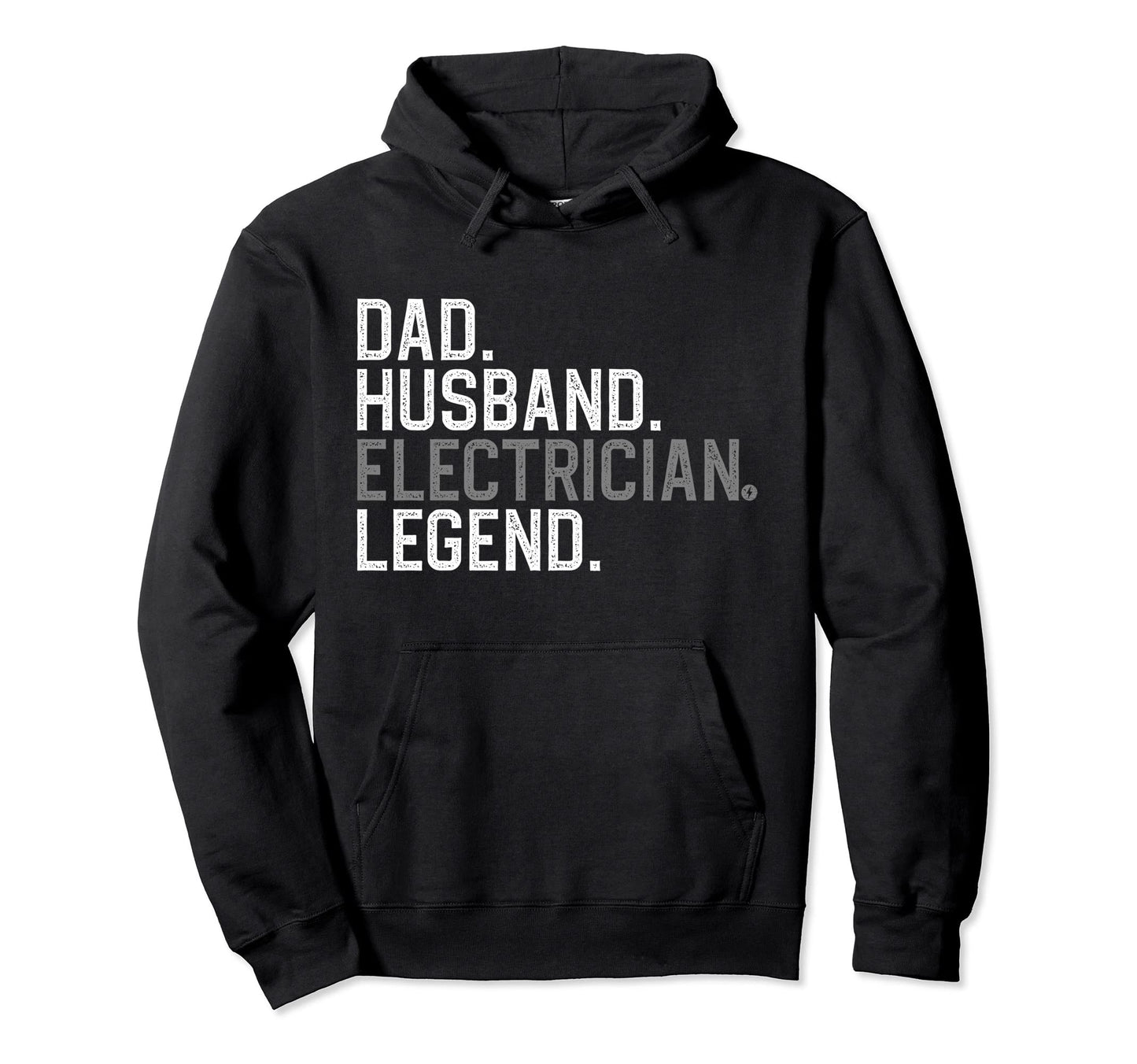 Electrician Dad Husband Professional Hoodie - Minimalist Print for Adults - T-Shirt, Sweatshirt, Hoodie