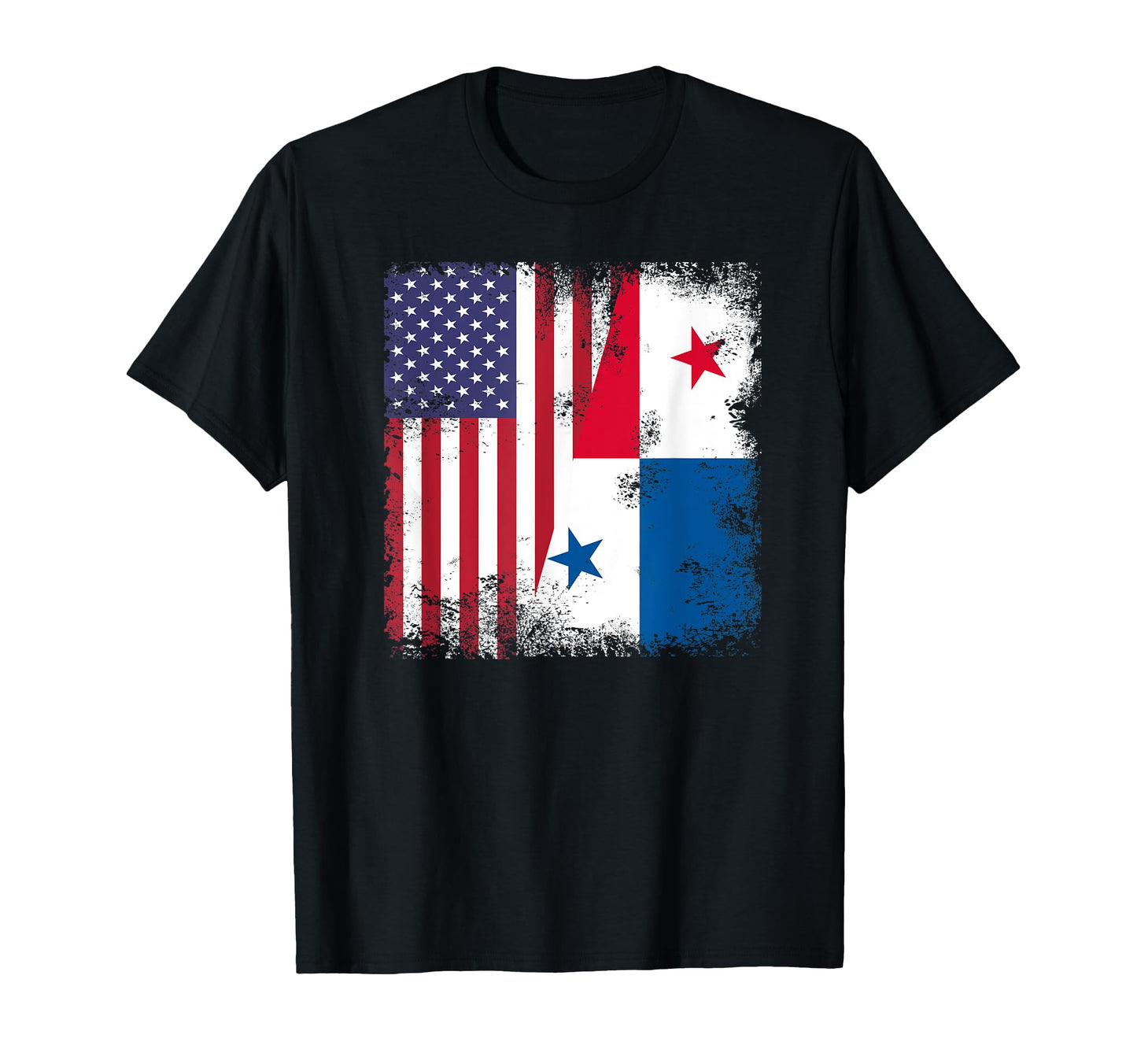 Half Panamanian Flag Panama Usa Gift T-Shirt - Fun Novelty Design Unisex - T-Shirt, Sweatshirt, Hoodie