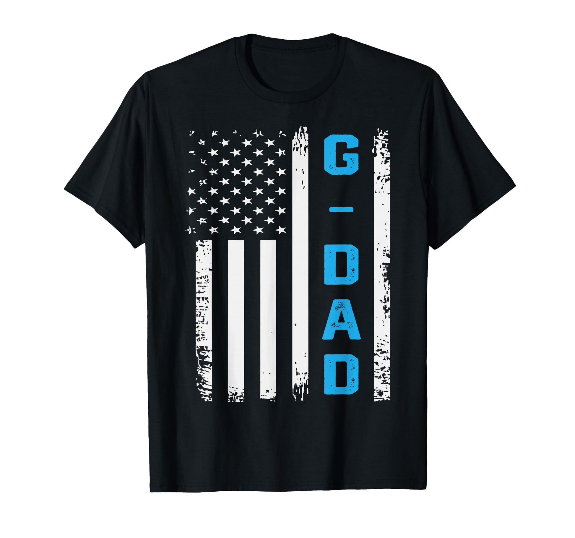 G Dad Distressed American Flag Fathers T-Shirt - Graphic Print for Adults - T-Shirt, Sweatshirt, Hoodie