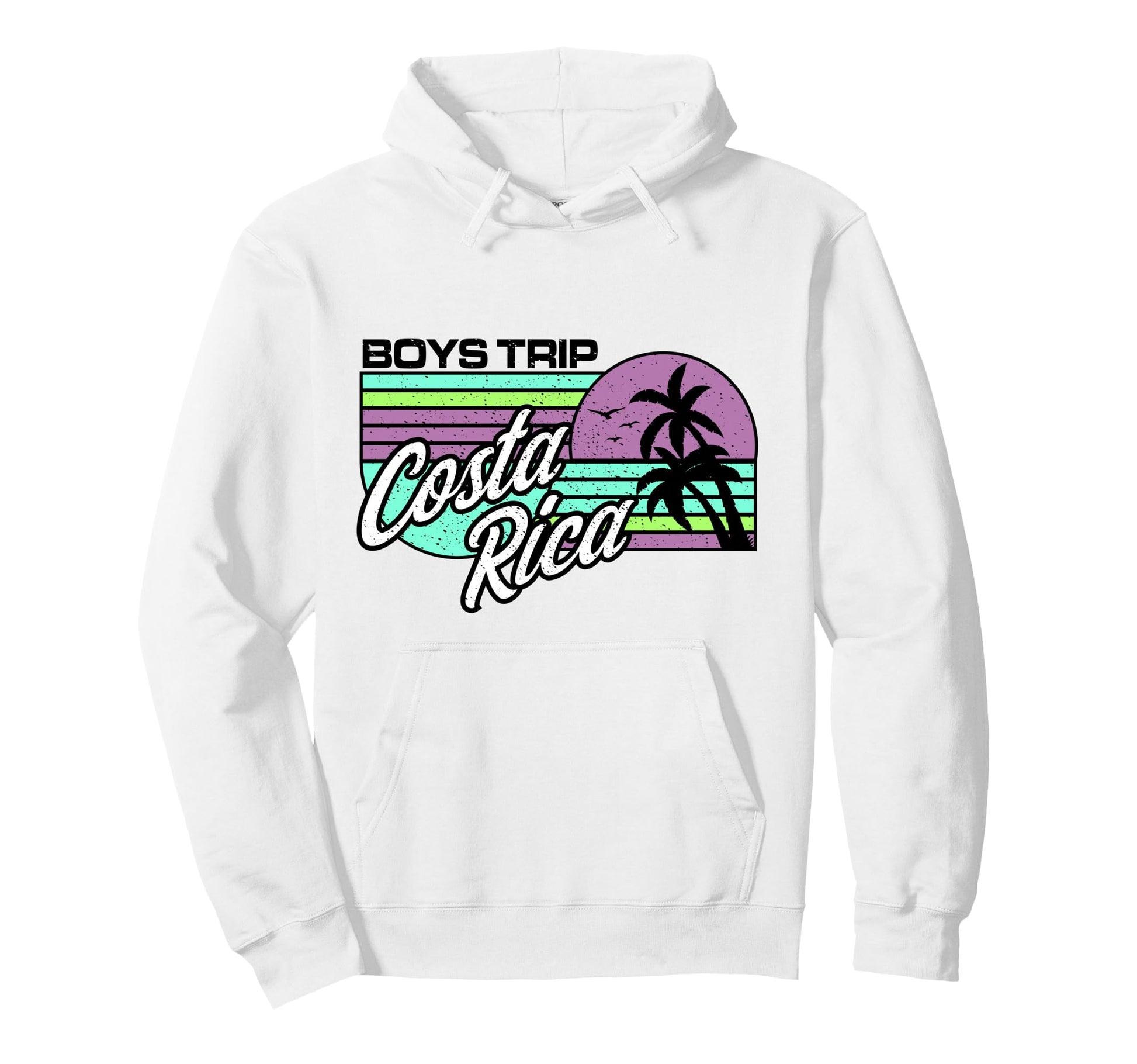 Costa Rica Guys Mens Trip Matching Hoodie - Fun Novelty Design for Adults - T-Shirt, Sweatshirt, Hoodie