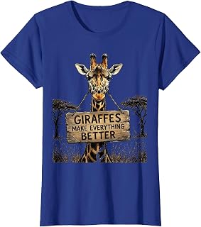 Giraffes Make Everything Better Safari Design T-Shirt Unisex T-shirt, Sweatshirt, Hoodie, Long Sleeve Tee - T-Shirt, Sweatshirt, Hoodie