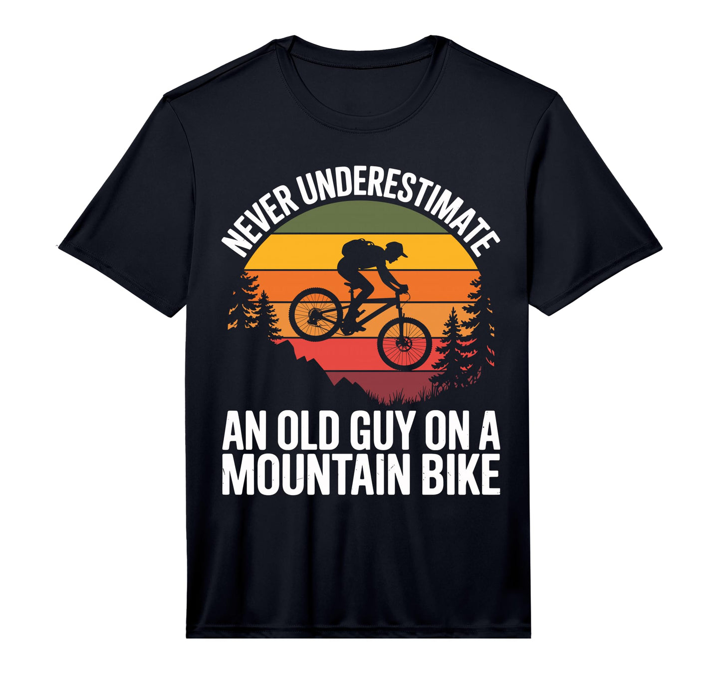 Cycling Bike Never Underestimate Old T-Shirt - Streetwear Style Men Women - T-Shirt, Sweatshirt, Hoodie