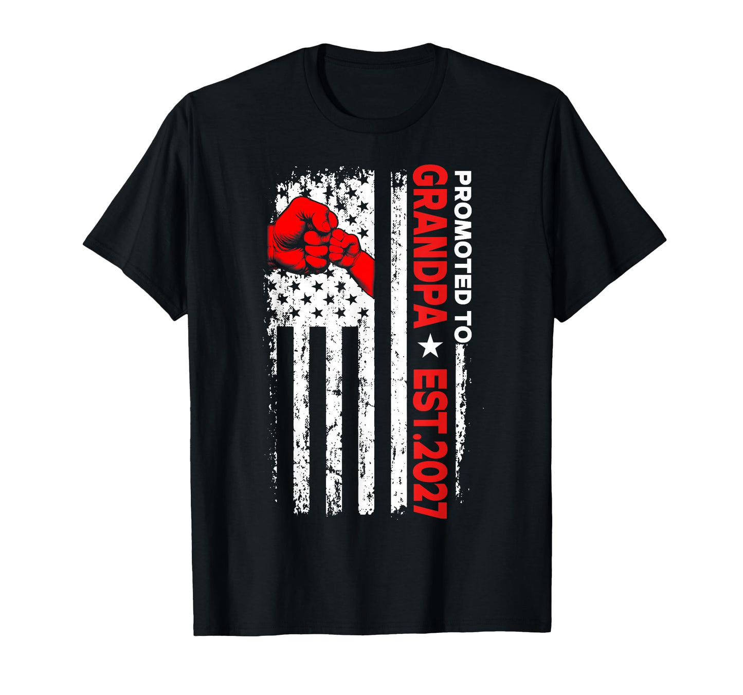 Promoted To Grandpa Est 2027 T-Shirt - Novelty Apparel for Adults - T-Shirt, Sweatshirt, Hoodie