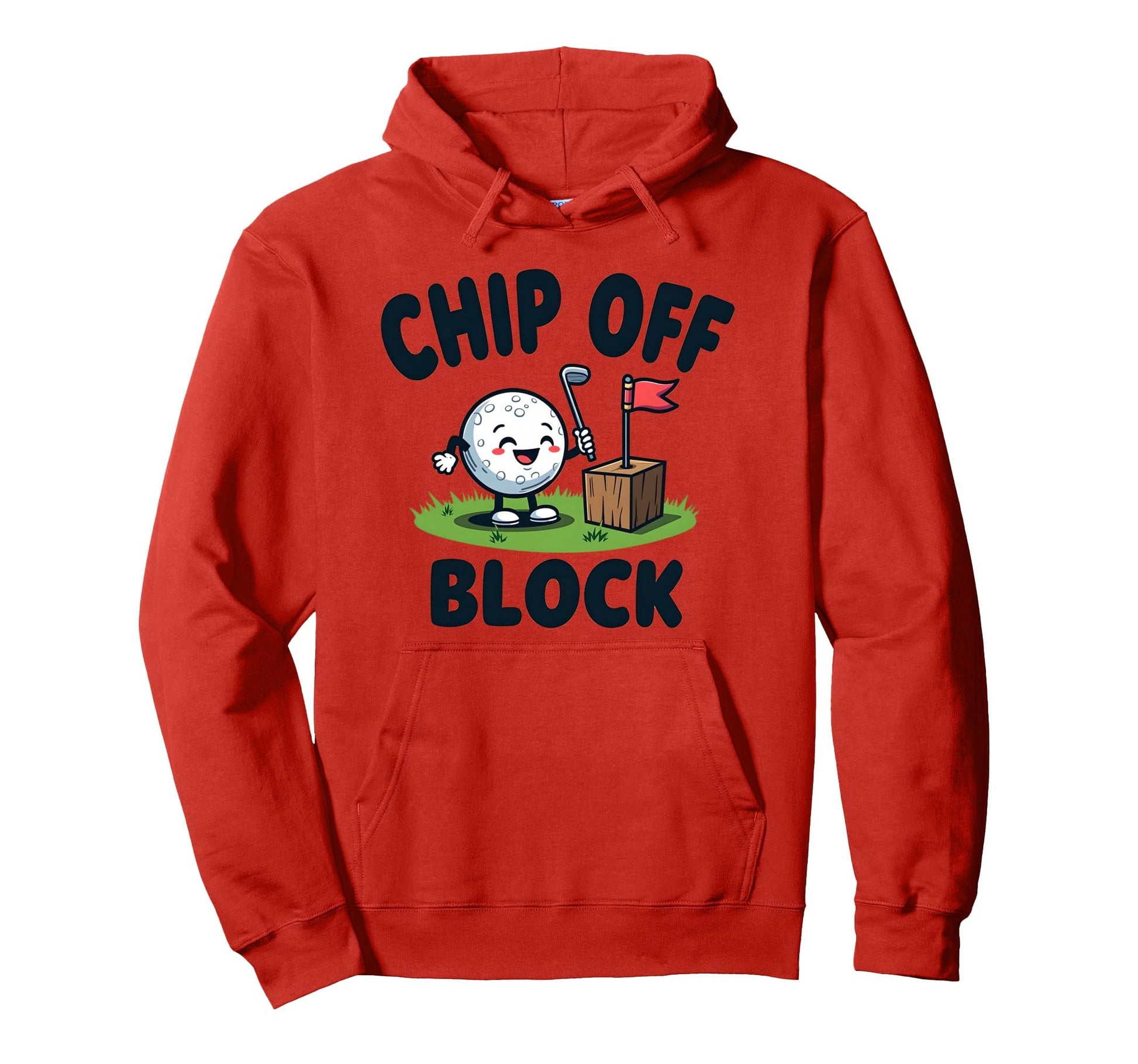 Chip Off Block Funny Golf Dad Hoodie - Casual Everyday Wear Men Women - T-Shirt, Sweatshirt, Hoodie