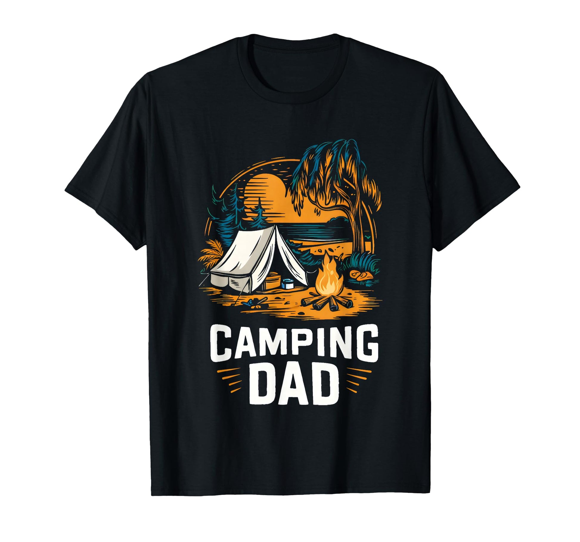 Camping Dad Funny T-Shirt - Custom Art Print for Adults - T-Shirt, Sweatshirt, Hoodie