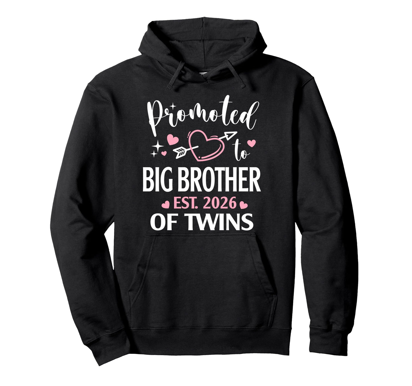 Promoted To Big Brother Twins Est Hoodie - Custom Art Print for Adults - T-Shirt, Sweatshirt, Hoodie