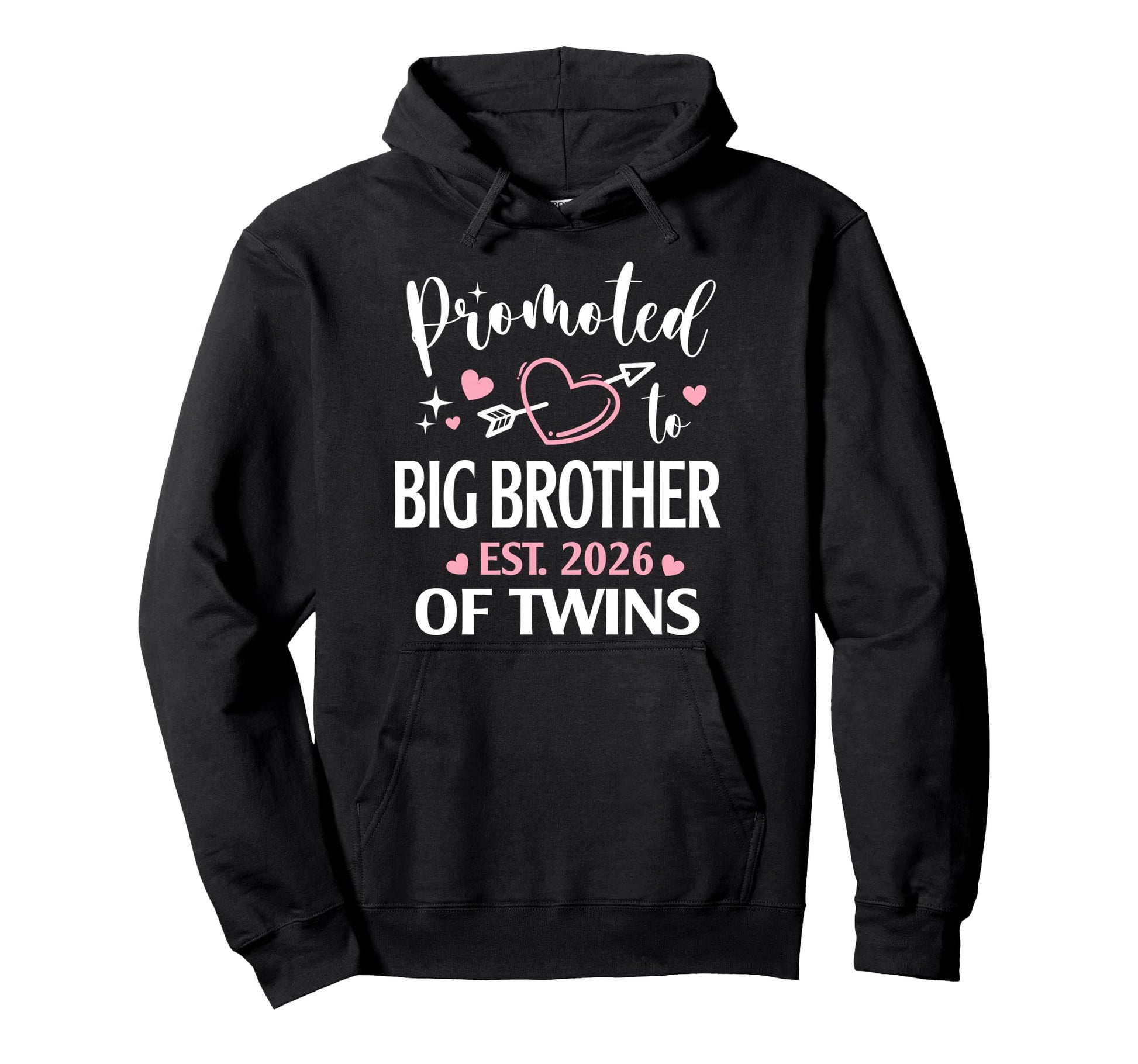 Promoted To Big Brother Twins Est Hoodie - Custom Art Print for Adults - T-Shirt, Sweatshirt, Hoodie