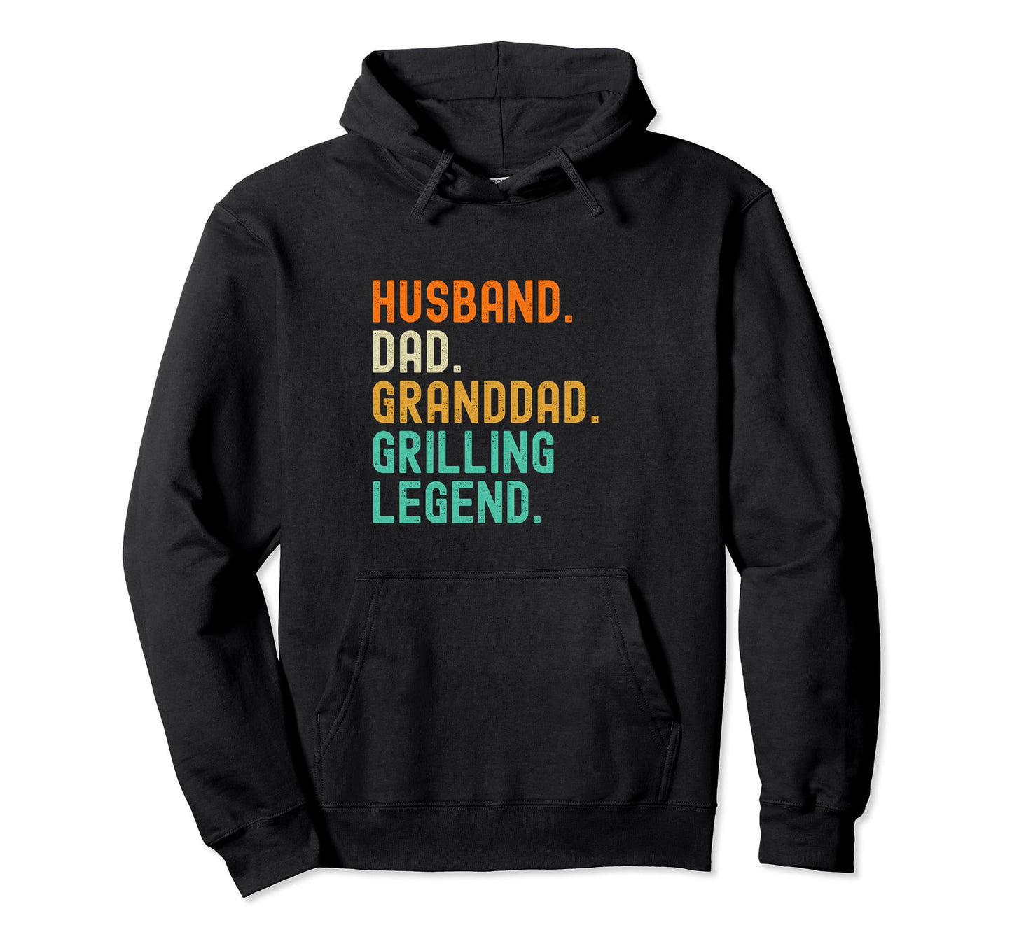 Husband Dad Granddad Grilling Legend Hoodie - Minimalist Print Unisex - T-Shirt, Sweatshirt, Hoodie