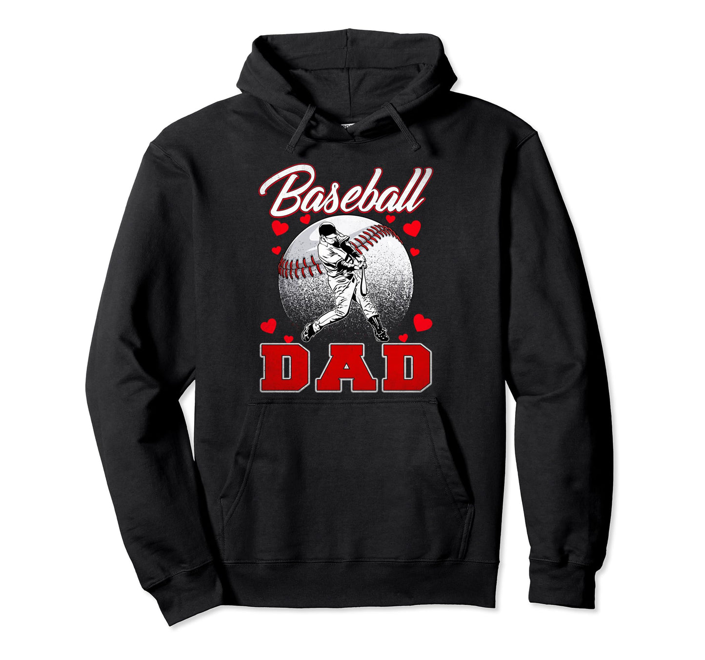 Baseball Dad Baseball Family Matching Hoodie - Casual Everyday Wear Unisex - T-Shirt, Sweatshirt, Hoodie