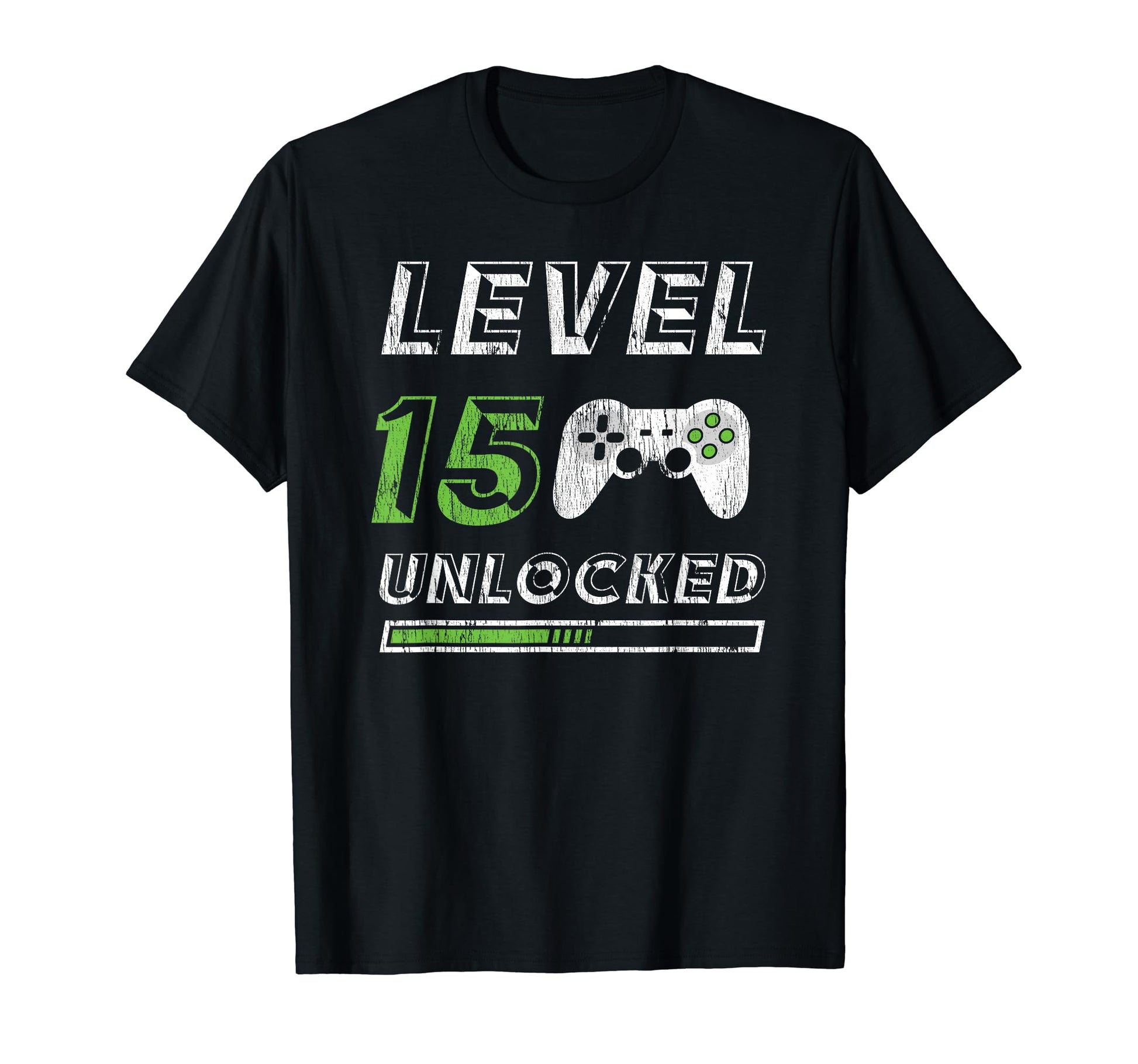 Level 15 Unlocked 15 Year Old Gamer T-Shirt - Minimalist Print Unisex - T-Shirt, Sweatshirt, Hoodie