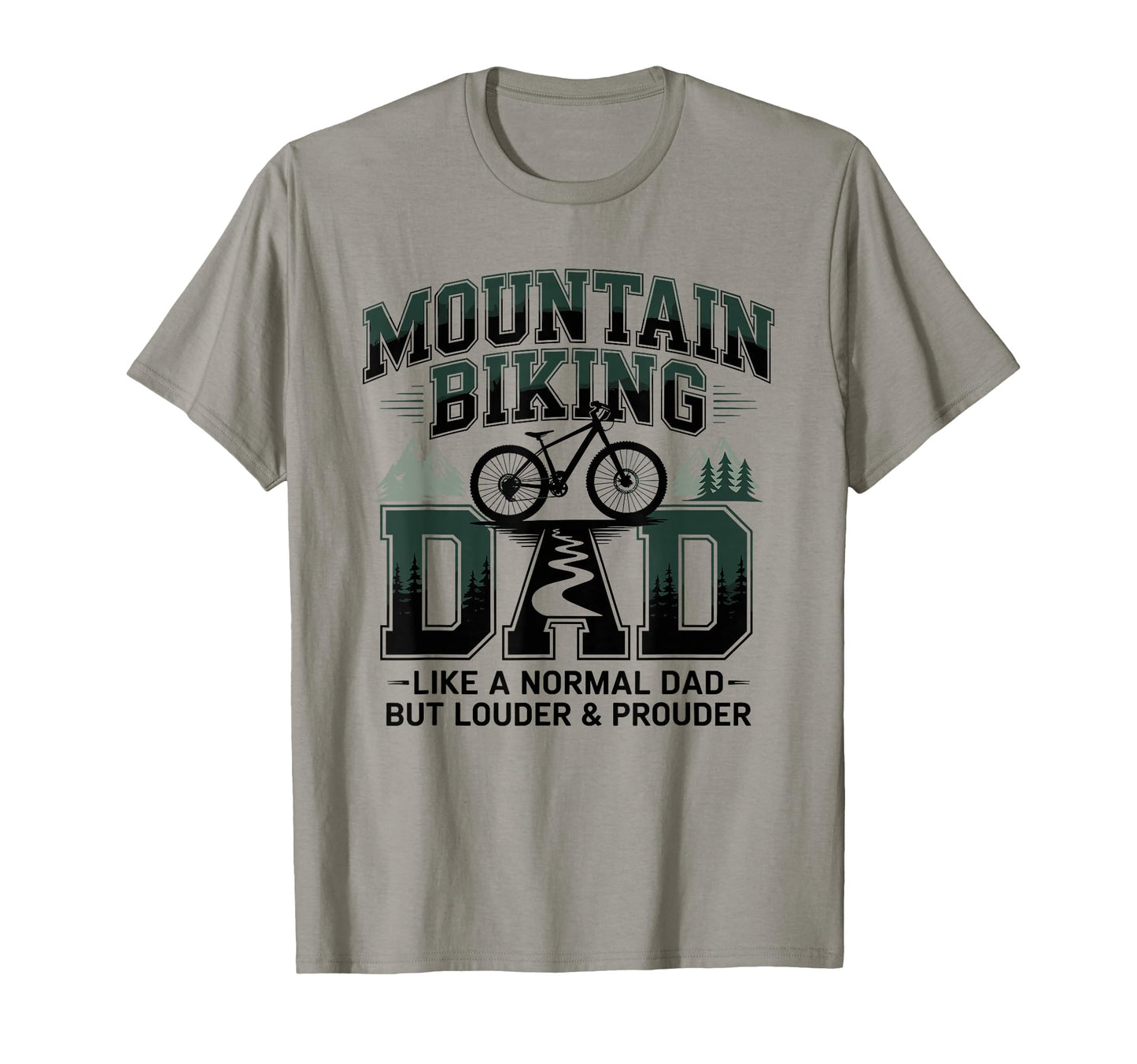 Mountain Biking Dad Like Normal Dad T-Shirt - Minimalist Print for Adults - T-Shirt, Sweatshirt, Hoodie