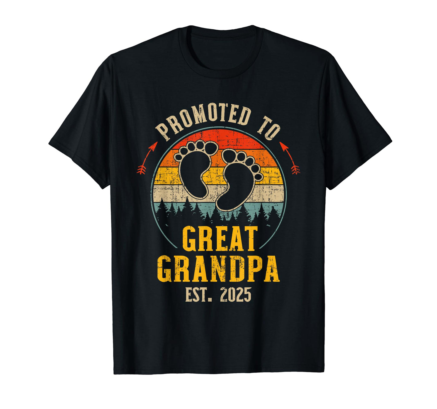Promoted To Great Grandpa 2025 T-Shirt - Graphic Print for Adults - T-Shirt, Sweatshirt, Hoodie
