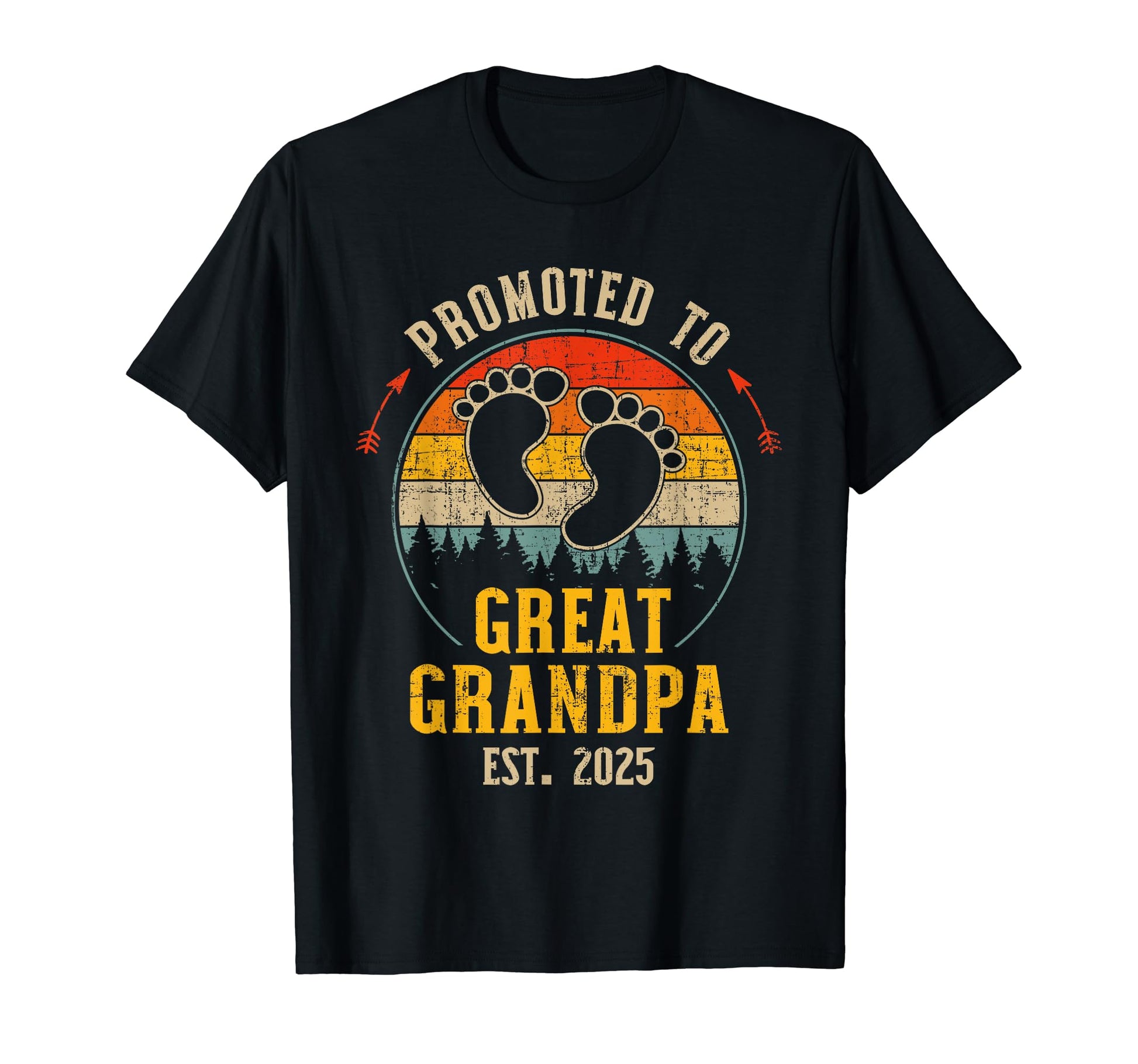 Promoted To Great Grandpa 2025 T-Shirt - Graphic Print for Adults - T-Shirt, Sweatshirt, Hoodie