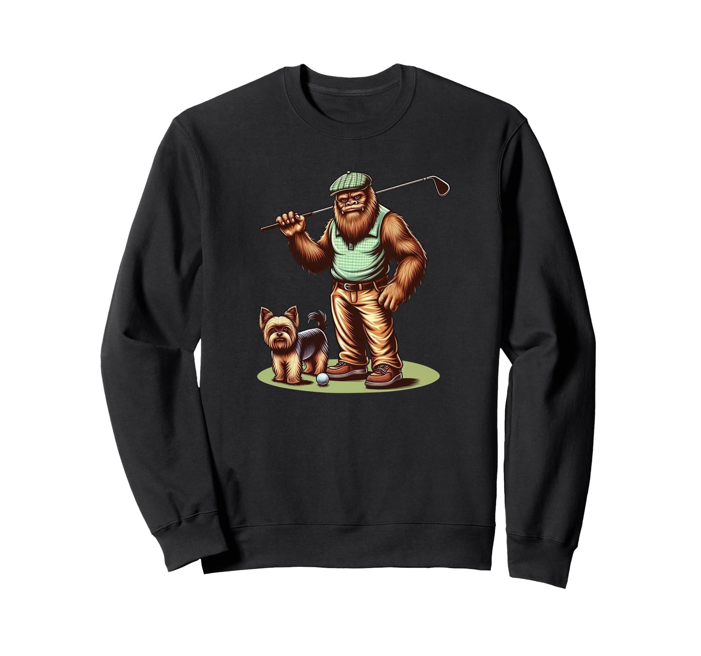 Yorkshire Terrier Bigfoot Sasquatch Sweatshirt - Aesthetic Graphic Unisex - T-Shirt, Sweatshirt, Hoodie