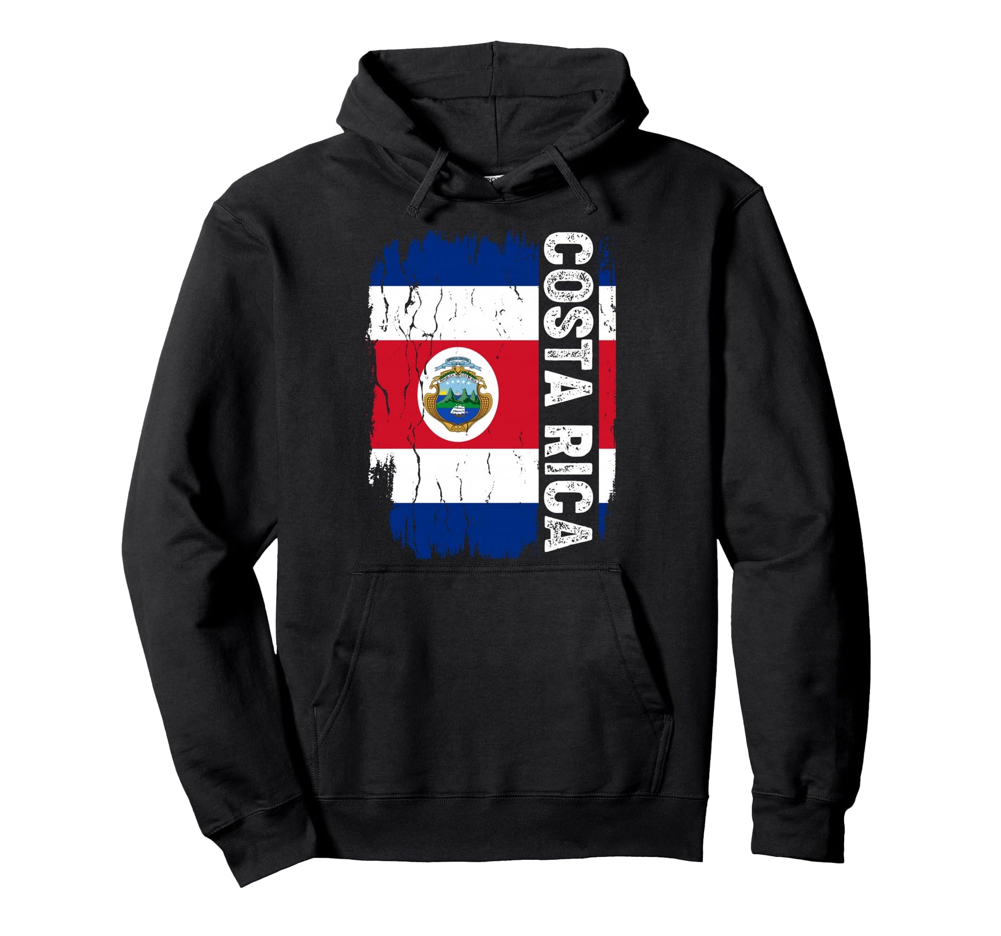 Costa Rica Flag Costa Rican Hoodie - Casual Everyday Wear for Adults - T-Shirt, Sweatshirt, Hoodie