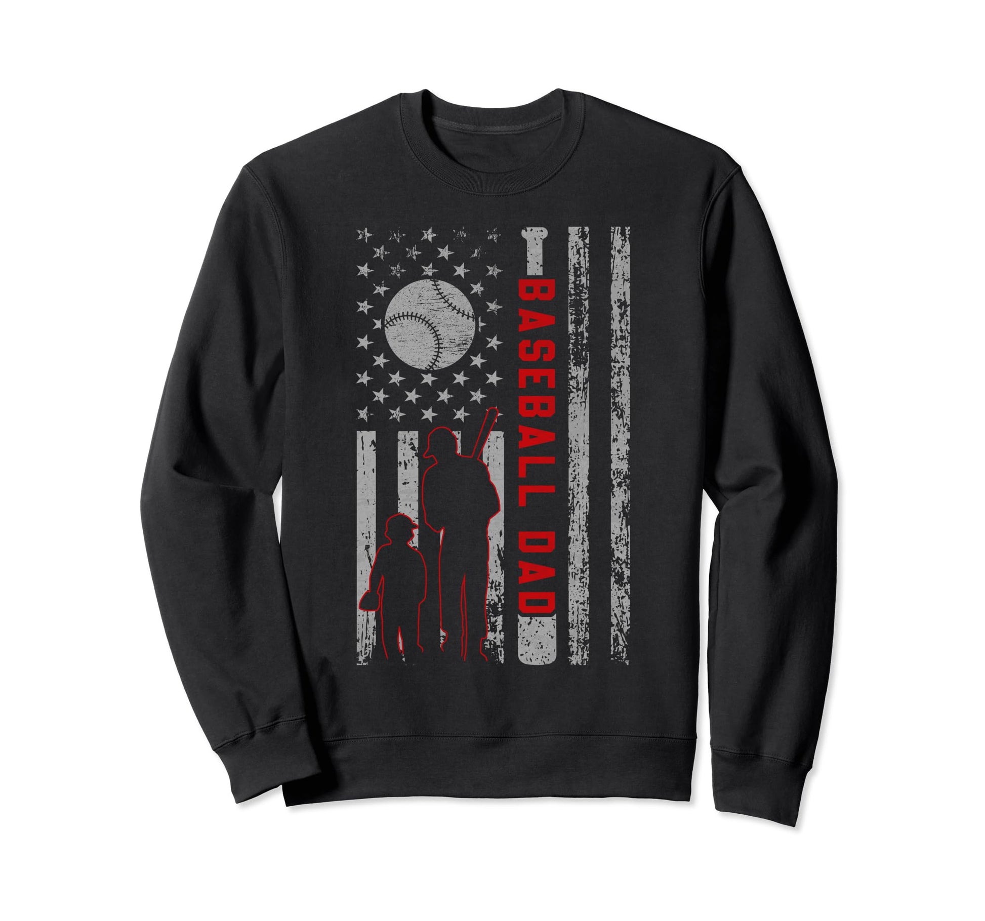 Patriotic Usa Flag American Sweatshirt - Fun Novelty Design for Adults - T-Shirt, Sweatshirt, Hoodie
