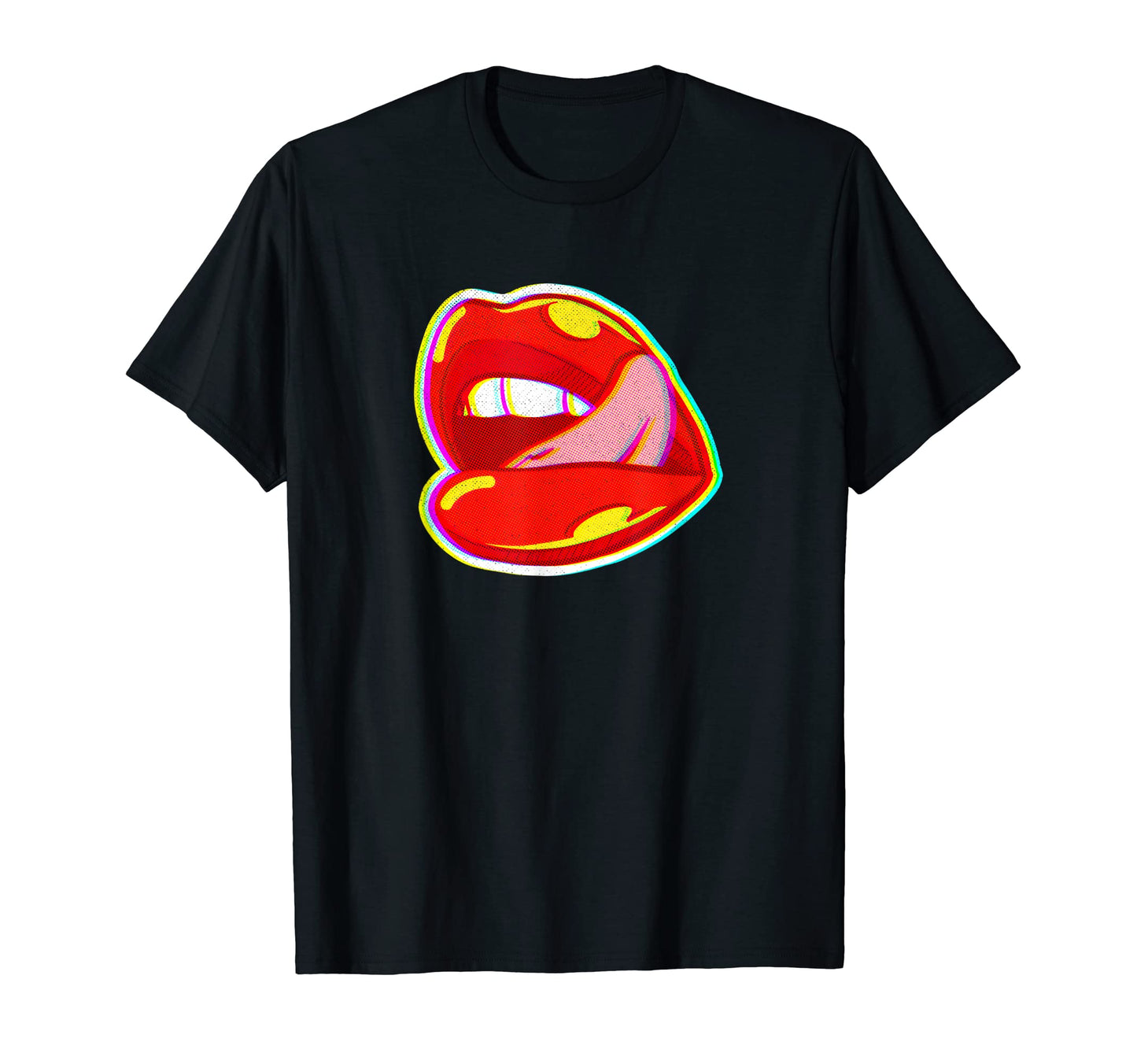 Lips Sexy Lips Love Glitch Pop Art T-Shirt - Streetwear Style Men Women - T-Shirt, Sweatshirt, Hoodie