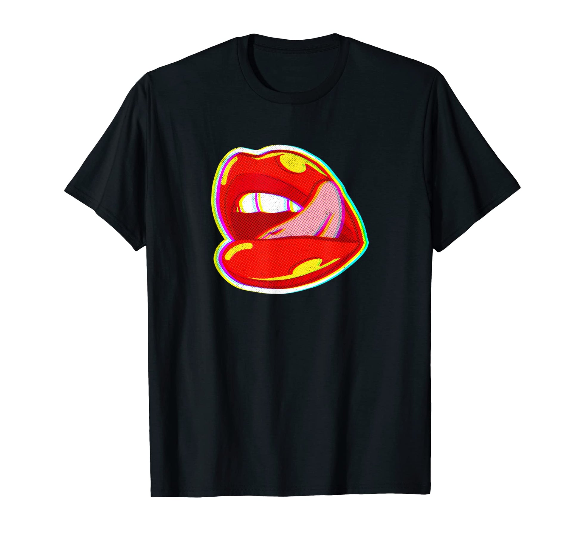 Lips Sexy Lips Love Glitch Pop Art T-Shirt - Streetwear Style Men Women - T-Shirt, Sweatshirt, Hoodie