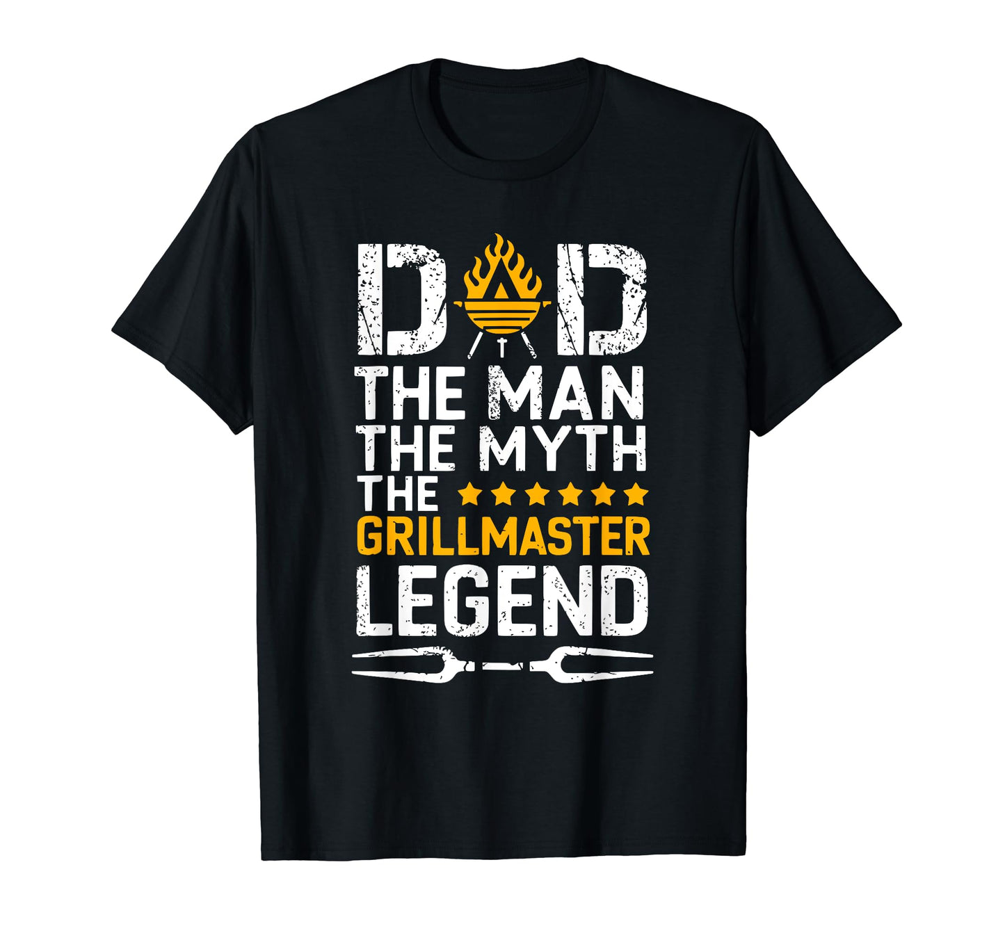Mens Dad Myth Legend Funny Grill Master T-Shirt - Novelty Apparel Unisex - T-Shirt, Sweatshirt, Hoodie