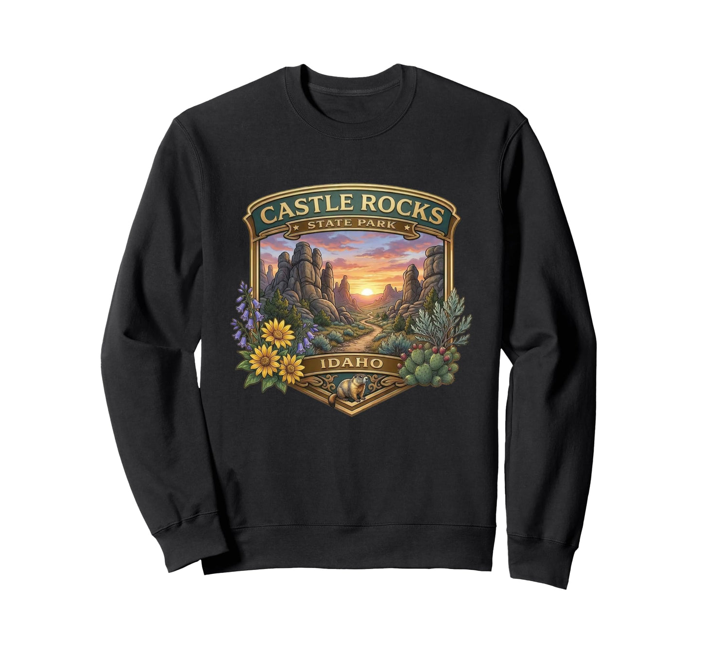 Castle Rocks State Park Almo Idaho Sweatshirt - Trendy Graphic for Adults - T-Shirt, Sweatshirt, Hoodie