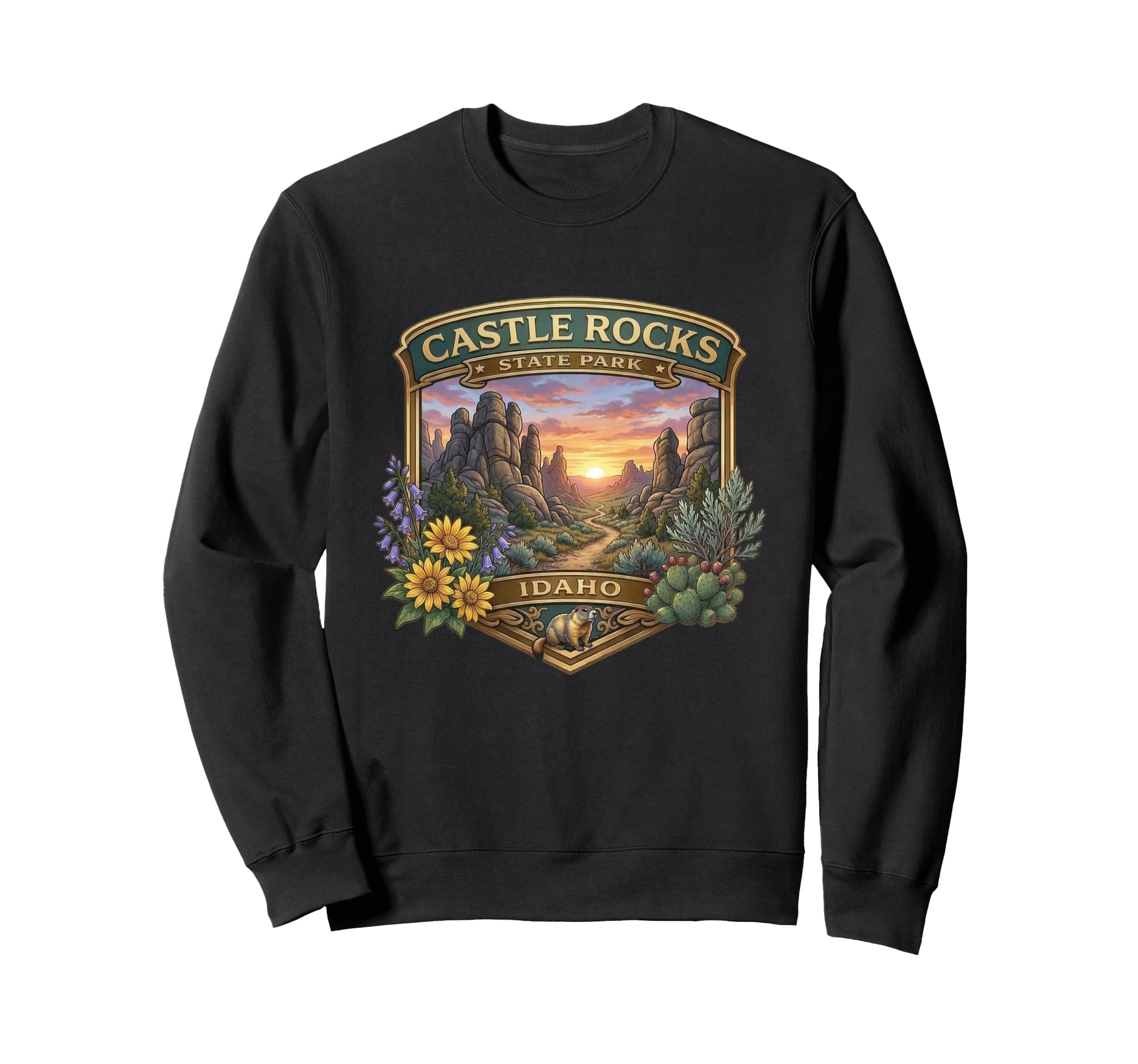 Castle Rocks State Park Almo Idaho Sweatshirt - Trendy Graphic for Adults - T-Shirt, Sweatshirt, Hoodie