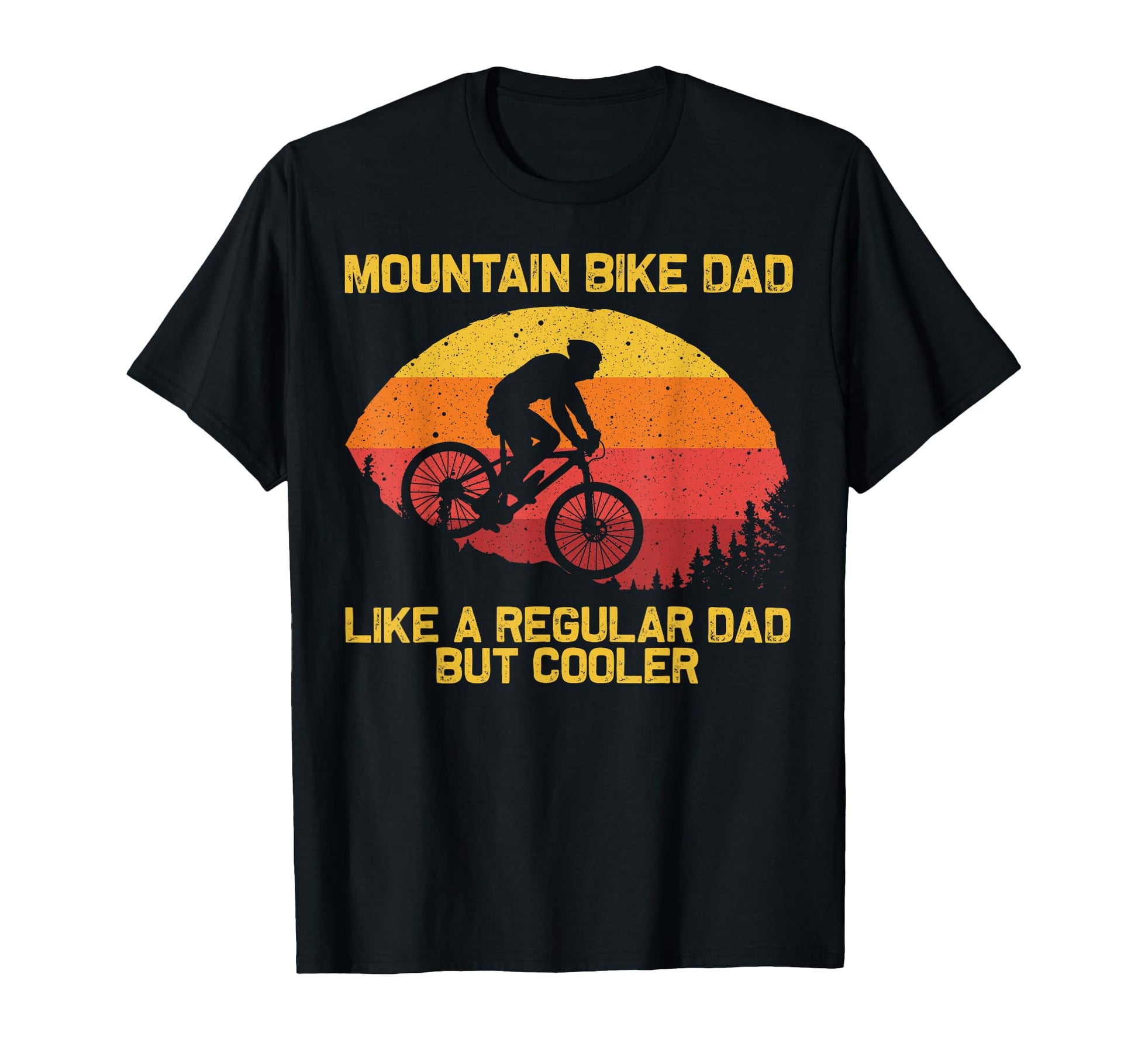 Mountain Biking Dad Father Biker Mtb T-Shirt - Minimalist Print for Adults - T-Shirt, Sweatshirt, Hoodie