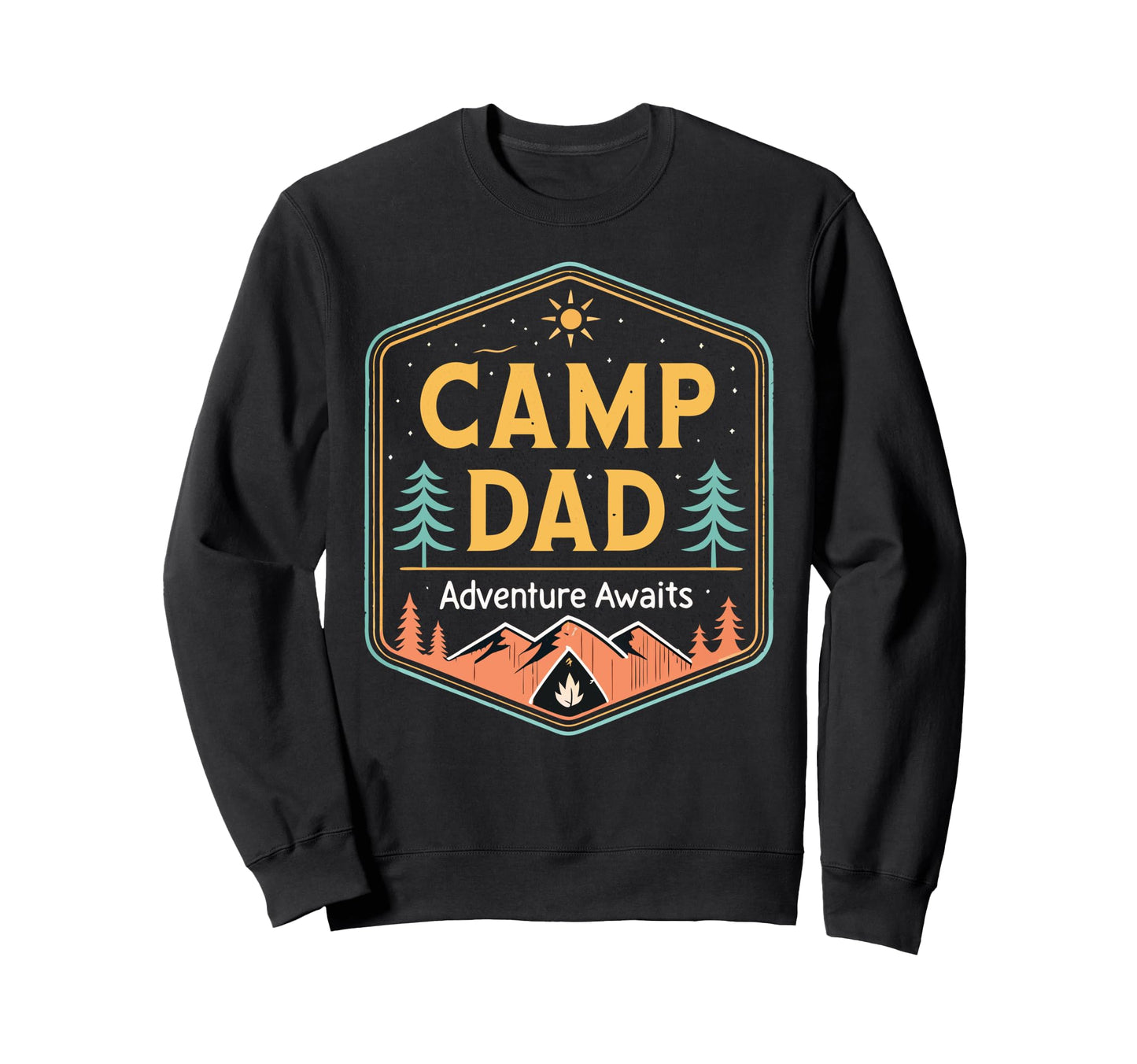 Camping Fathers Day Daddy Adventure Sweatshirt - Aesthetic Graphic Unisex - T-Shirt, Sweatshirt, Hoodie