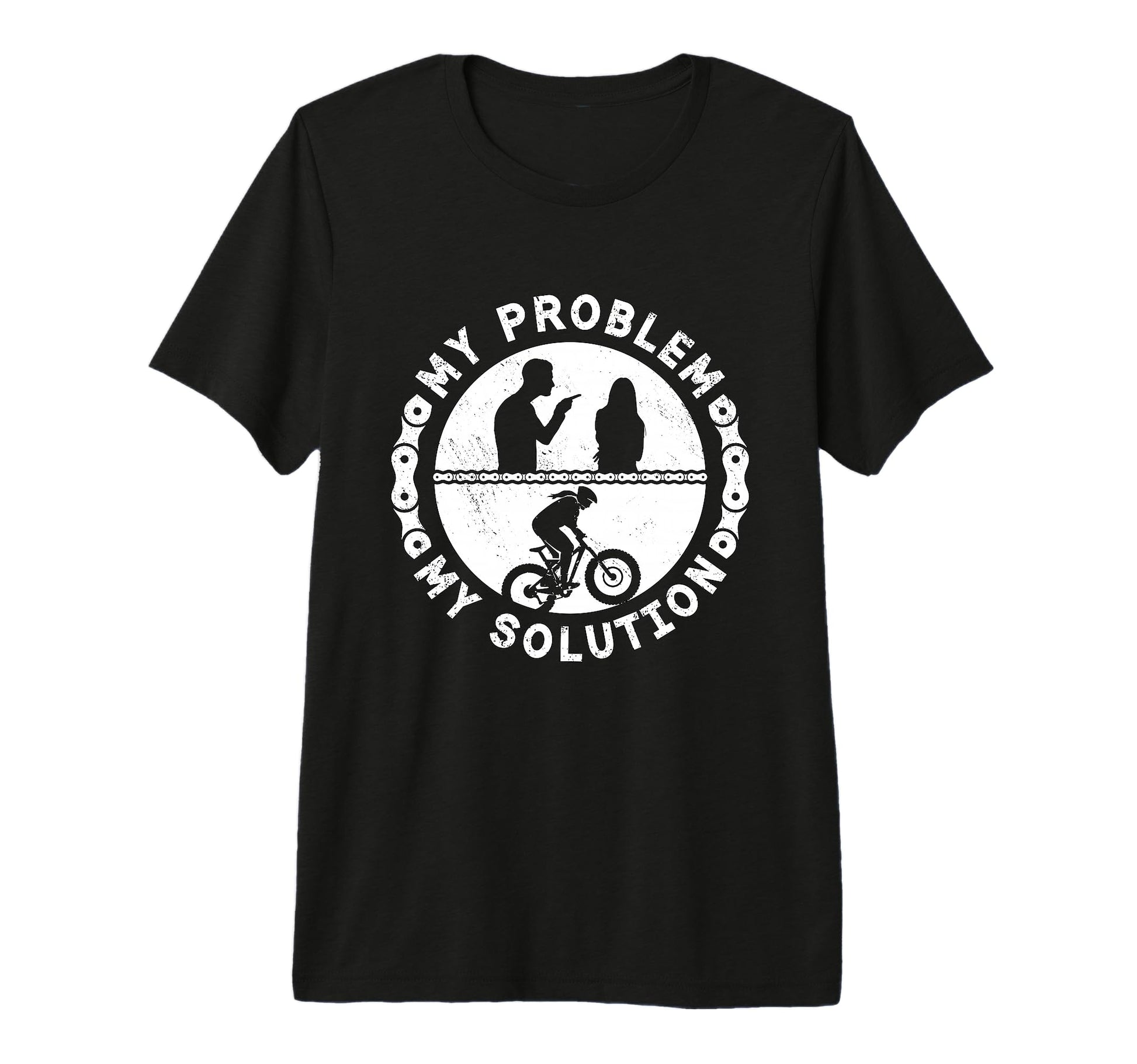 My Problem My Solution Pictogram Mom Dad T-Shirt - Custom Art Print Unisex - T-Shirt, Sweatshirt, Hoodie