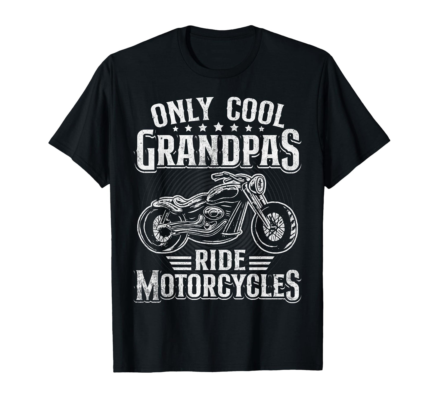 Only Grandpa Ride Motorcycles Biker T-Shirt - Fun Novelty Design Unisex - T-Shirt, Sweatshirt, Hoodie