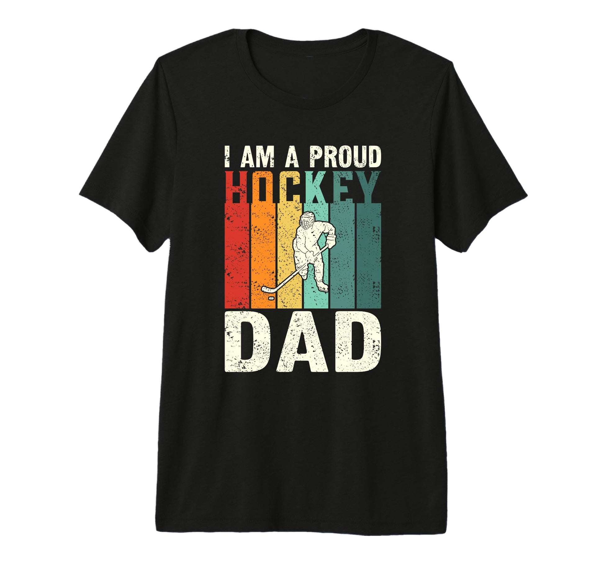 Proud Hokey Dad Sports Dad Hockey T-Shirt - Streetwear Style for Adults - T-Shirt, Sweatshirt, Hoodie