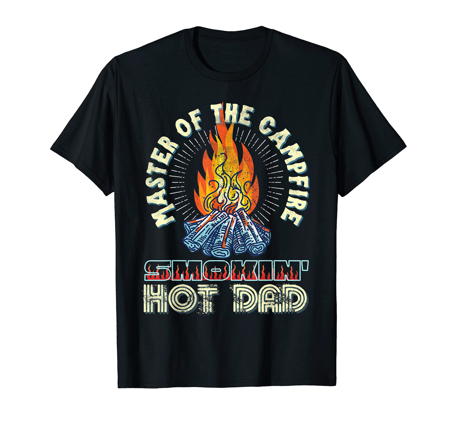 Campfire Master Smoking Hot Dad Bod T-Shirt - Minimalist Print for Adults - T-Shirt, Sweatshirt, Hoodie