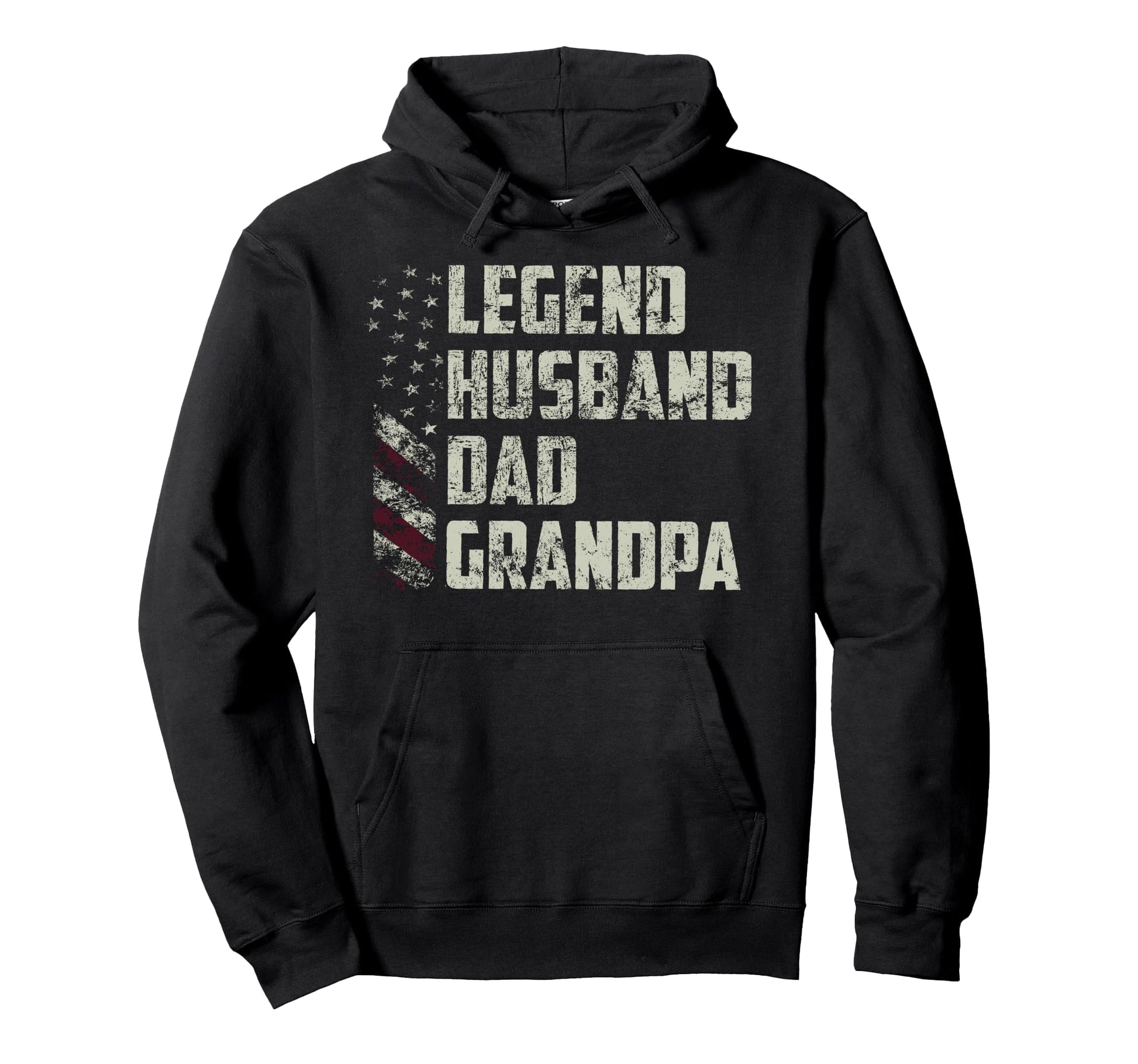 Legend Husband Dad Grandpa Fathers Hoodie - Custom Art Print for Adults - T-Shirt, Sweatshirt, Hoodie