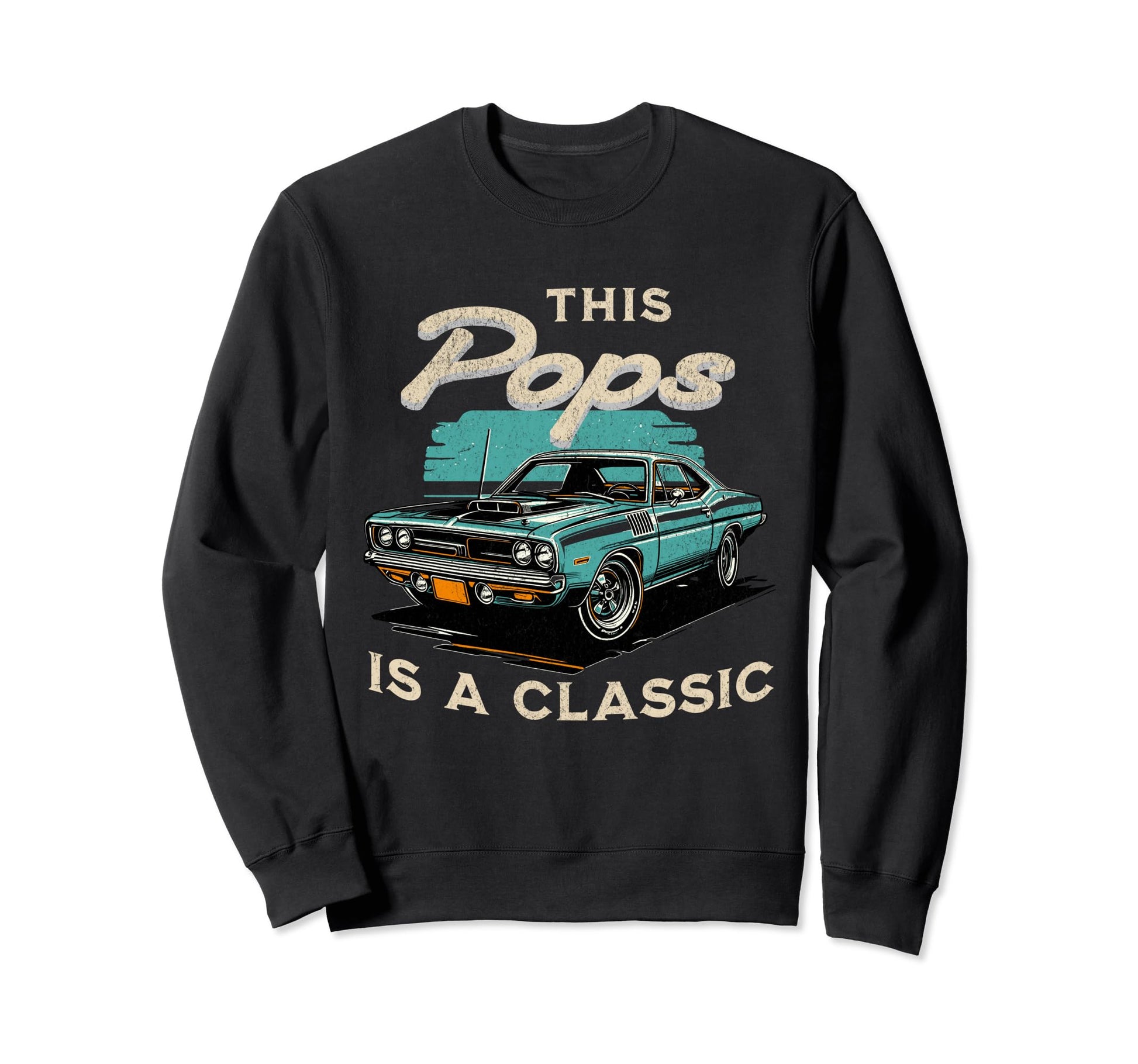 This Pops Is Fathers Day Car Sweatshirt - Minimalist Print Men Women - T-Shirt, Sweatshirt, Hoodie