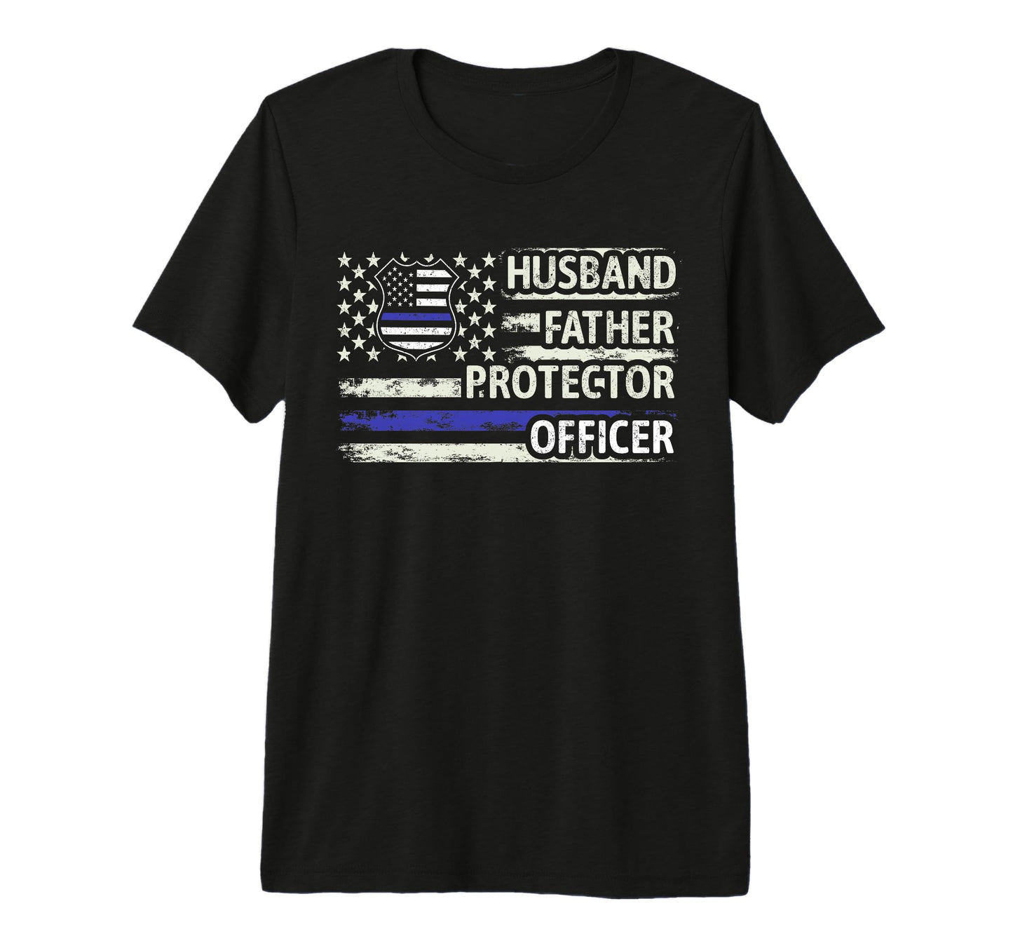 Mens Officer Husband Father Protector T-Shirt - Aesthetic Graphic Unisex - T-Shirt, Sweatshirt, Hoodie