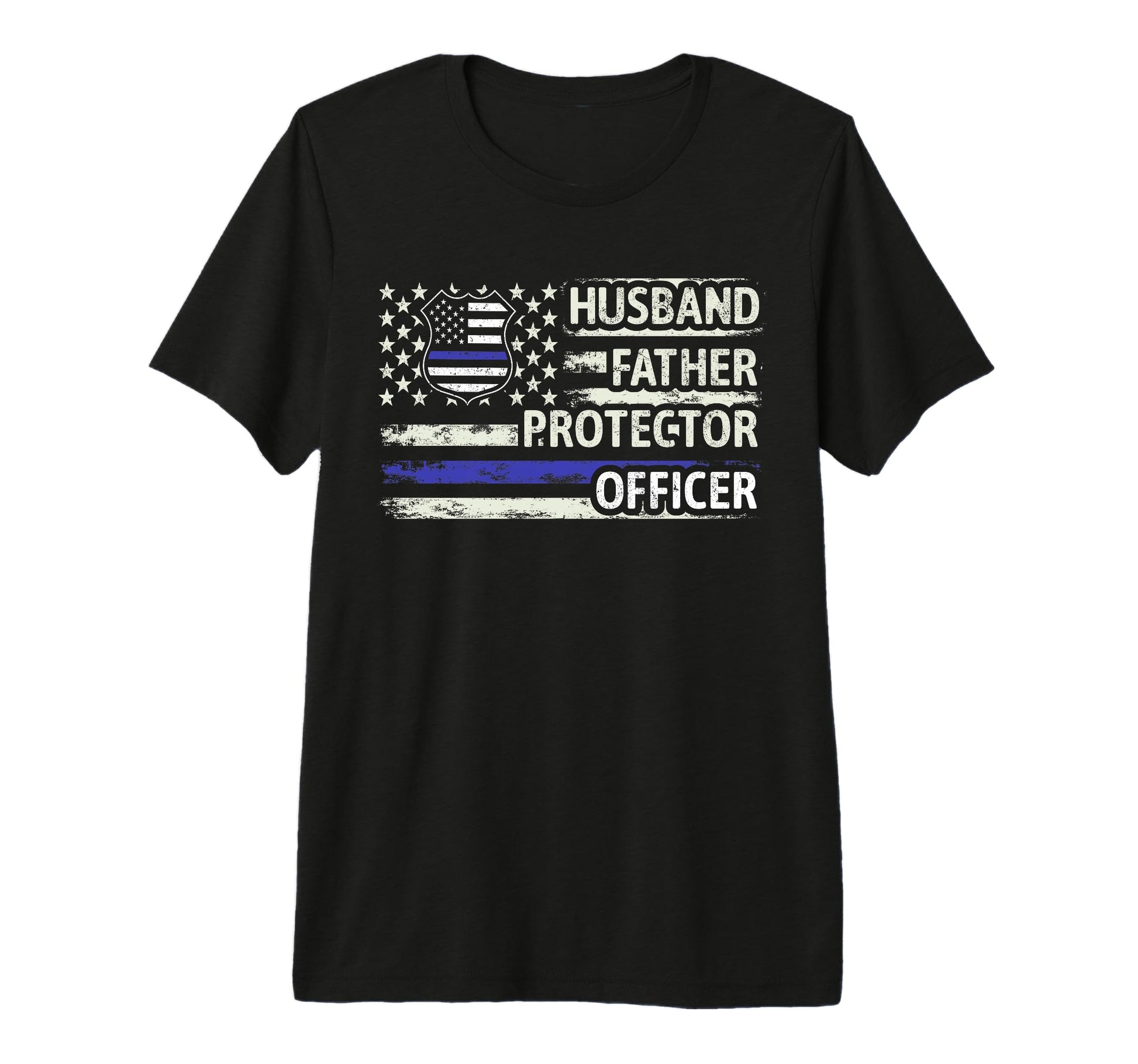 Mens Officer Husband Father Protector T-Shirt - Aesthetic Graphic Unisex - T-Shirt, Sweatshirt, Hoodie