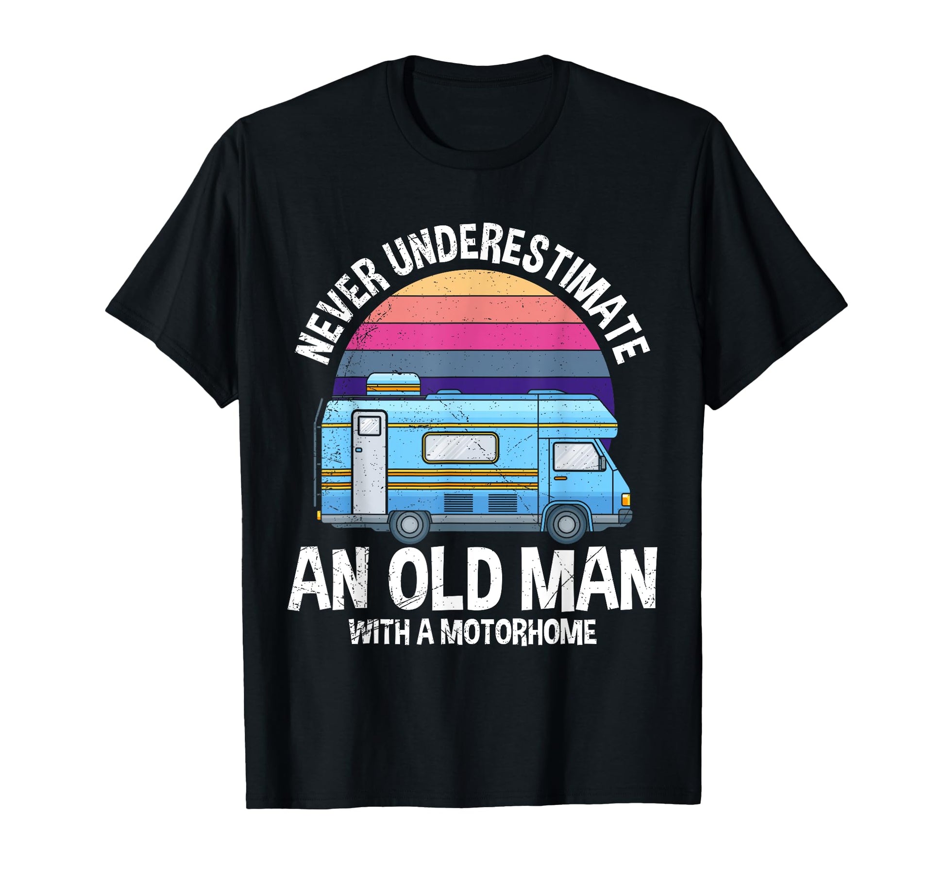 Old Camper Dad Grandpa Pensioner Camper T-Shirt - Minimalist Print Unisex - T-Shirt, Sweatshirt, Hoodie