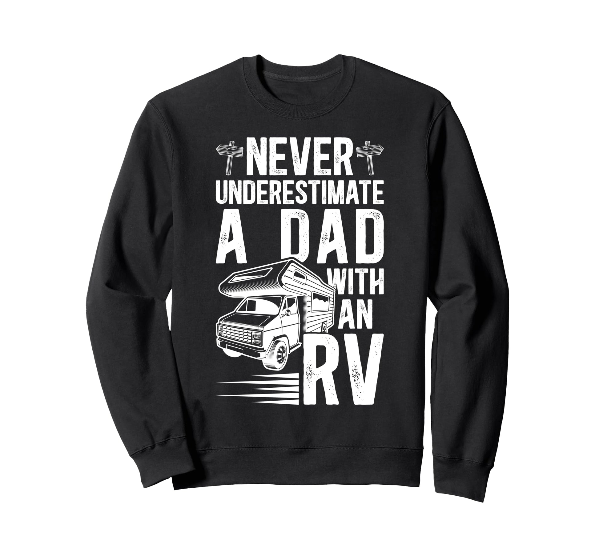 Dad Rv Camping Dad Camper Dad Camping Sweatshirt - Minimalist Print Unisex - T-Shirt, Sweatshirt, Hoodie