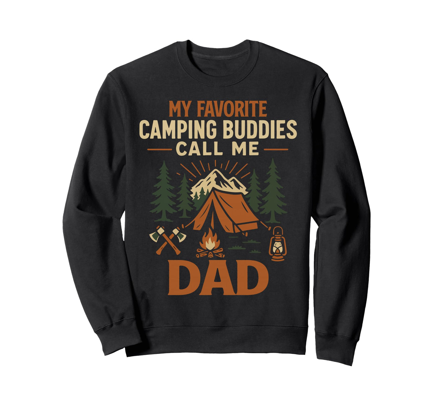 Tent Camping Husband Dad Father Sweatshirt - Graphic Print for Adults - T-Shirt, Sweatshirt, Hoodie