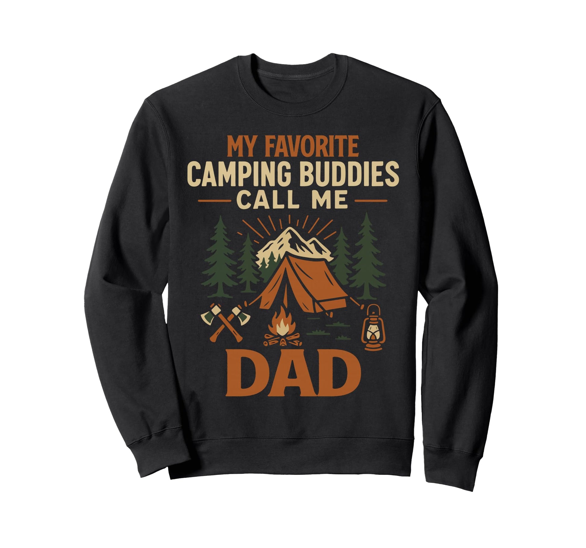 Tent Camping Husband Dad Father Sweatshirt - Graphic Print for Adults - T-Shirt, Sweatshirt, Hoodie