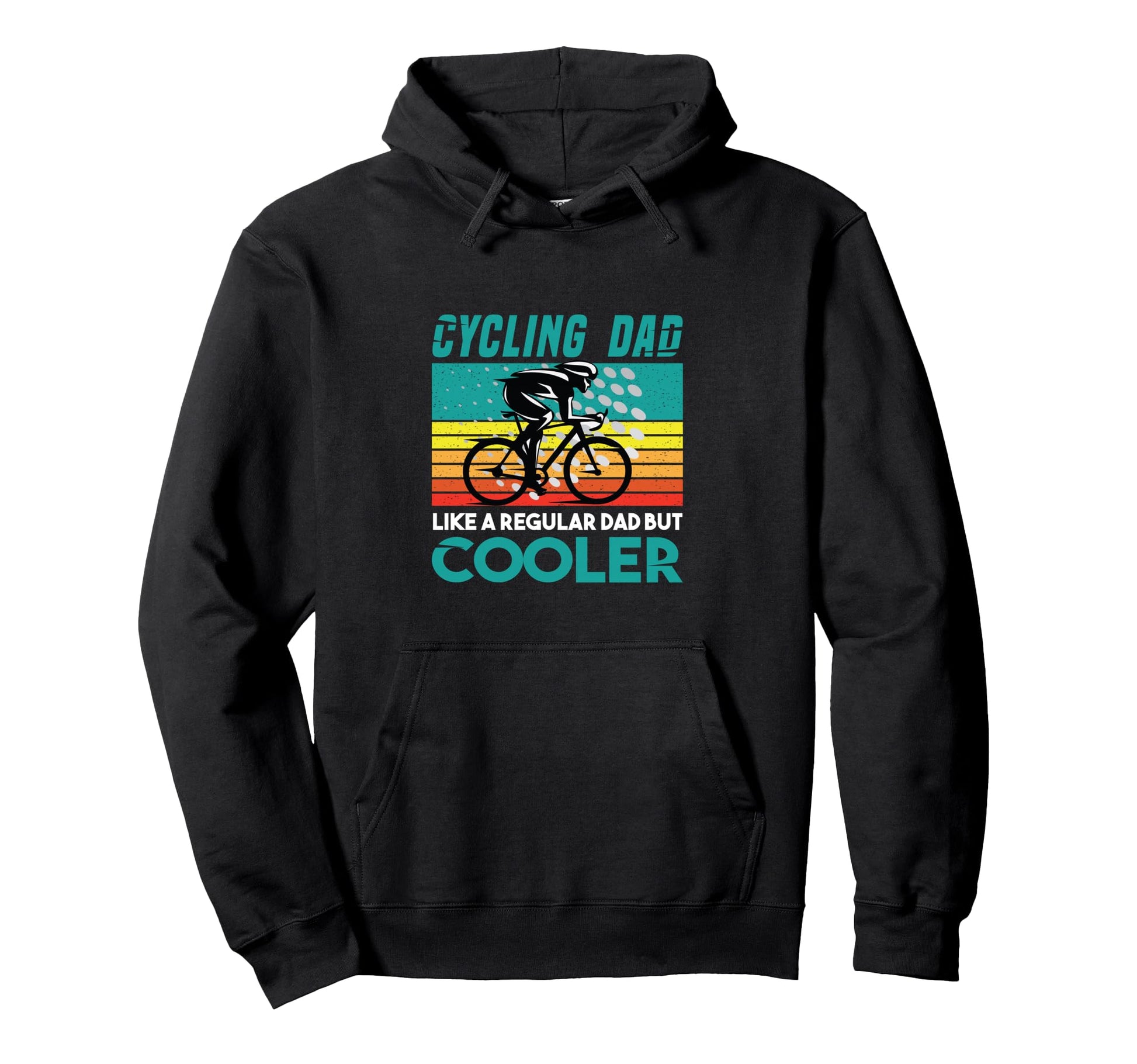 Funny Cycling Dad Like Regular Dad Hoodie - Casual Everyday Wear Unisex - T-Shirt, Sweatshirt, Hoodie