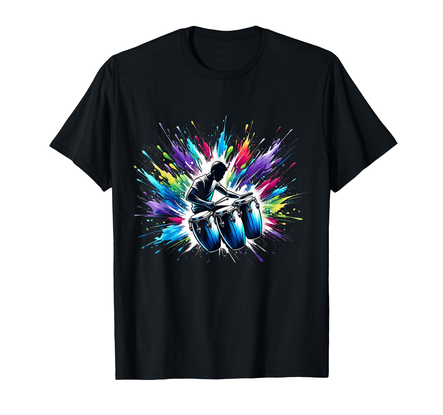 Conga Player Congas Art Music T-Shirt - Custom Art Print for Adults - T-Shirt, Sweatshirt, Hoodie