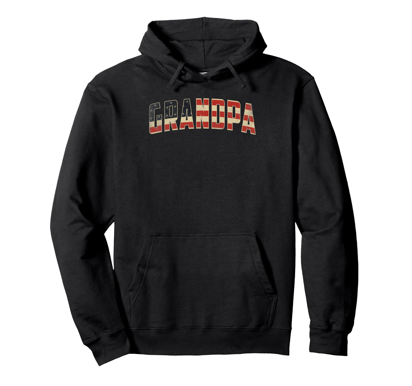 Grandpa Patriotic Usa American Flag Hoodie - Casual Everyday Wear Unisex - T-Shirt, Sweatshirt, Hoodie