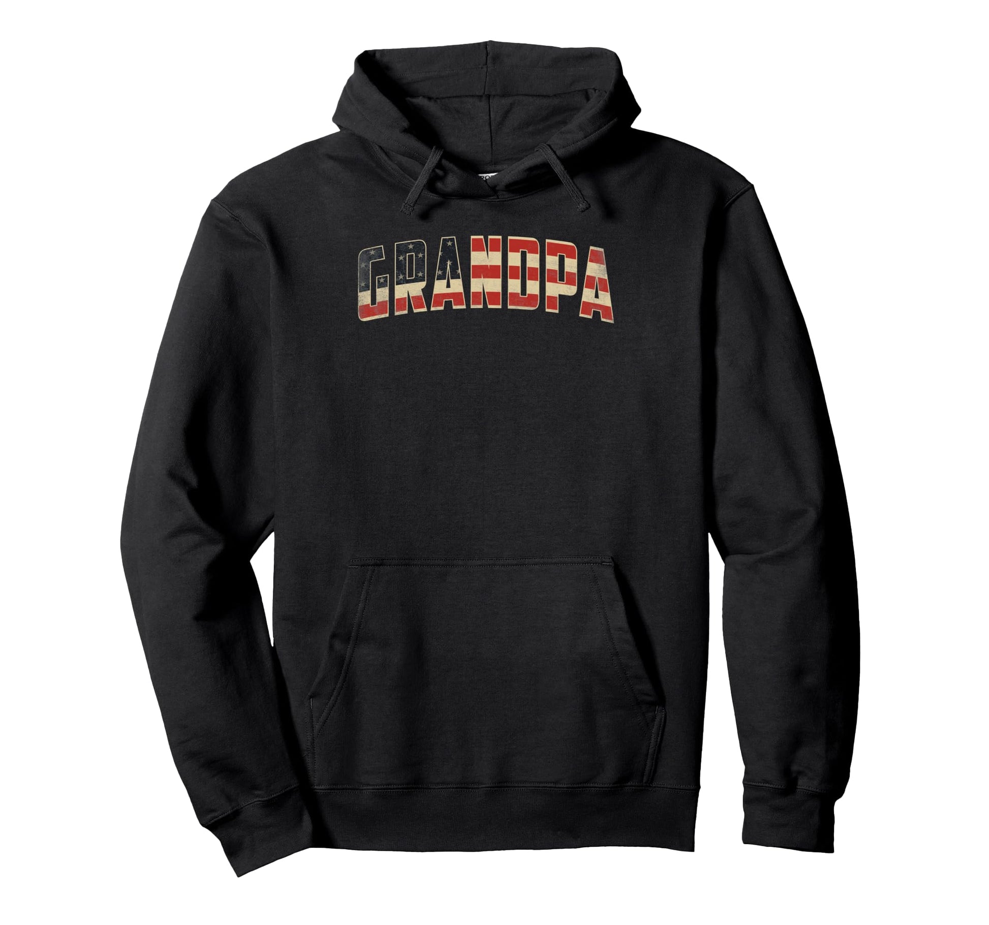 Grandpa Patriotic Usa American Flag Hoodie - Casual Everyday Wear Unisex - T-Shirt, Sweatshirt, Hoodie
