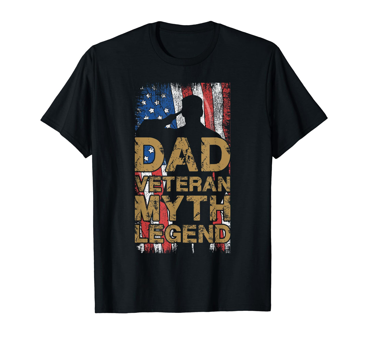 Dad Veteran Myth Legend Fathers Day T-Shirt - Unique Graphic for Adults - T-Shirt, Sweatshirt, Hoodie